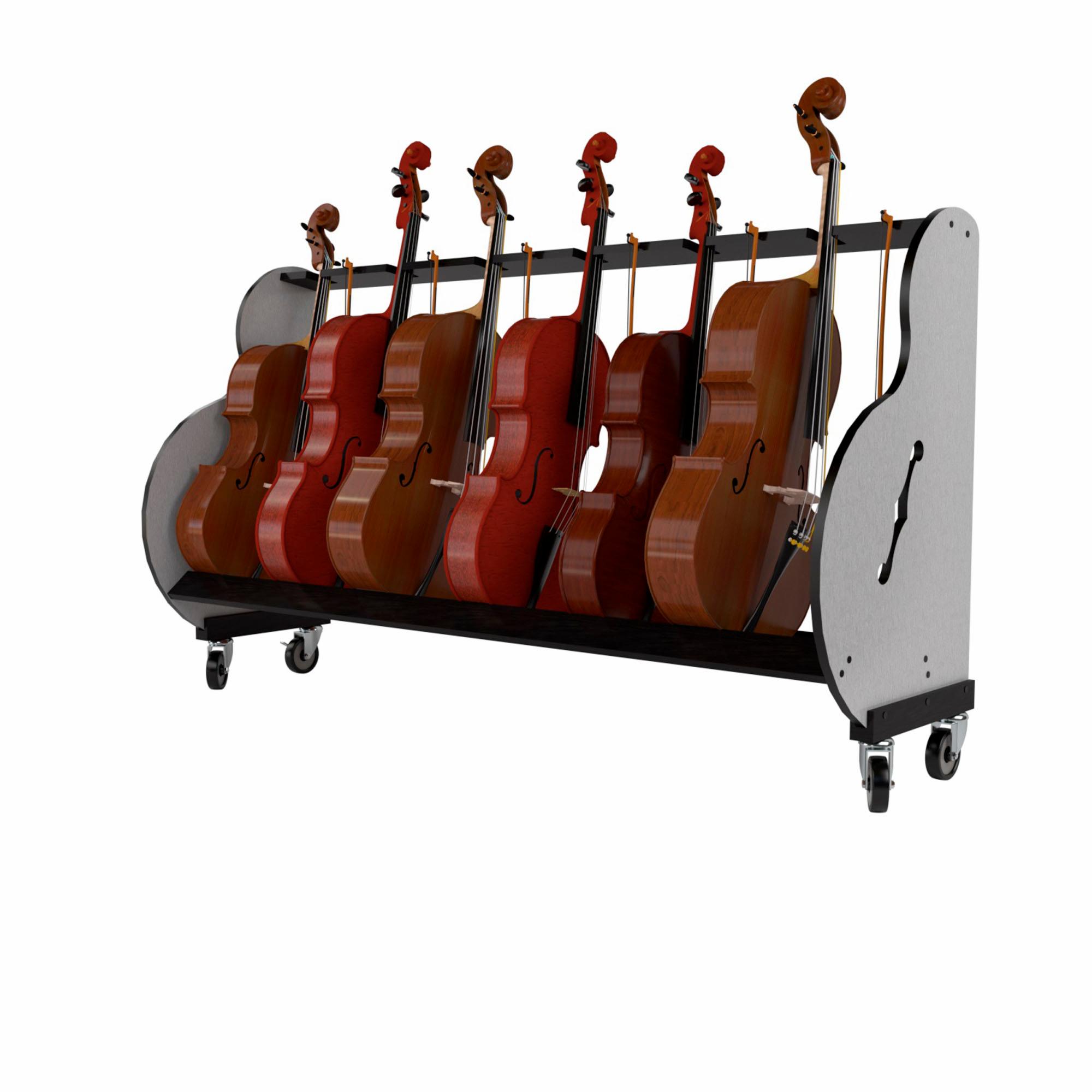 A&S Crafted Products Band Room Cello Rack Instrument Stand