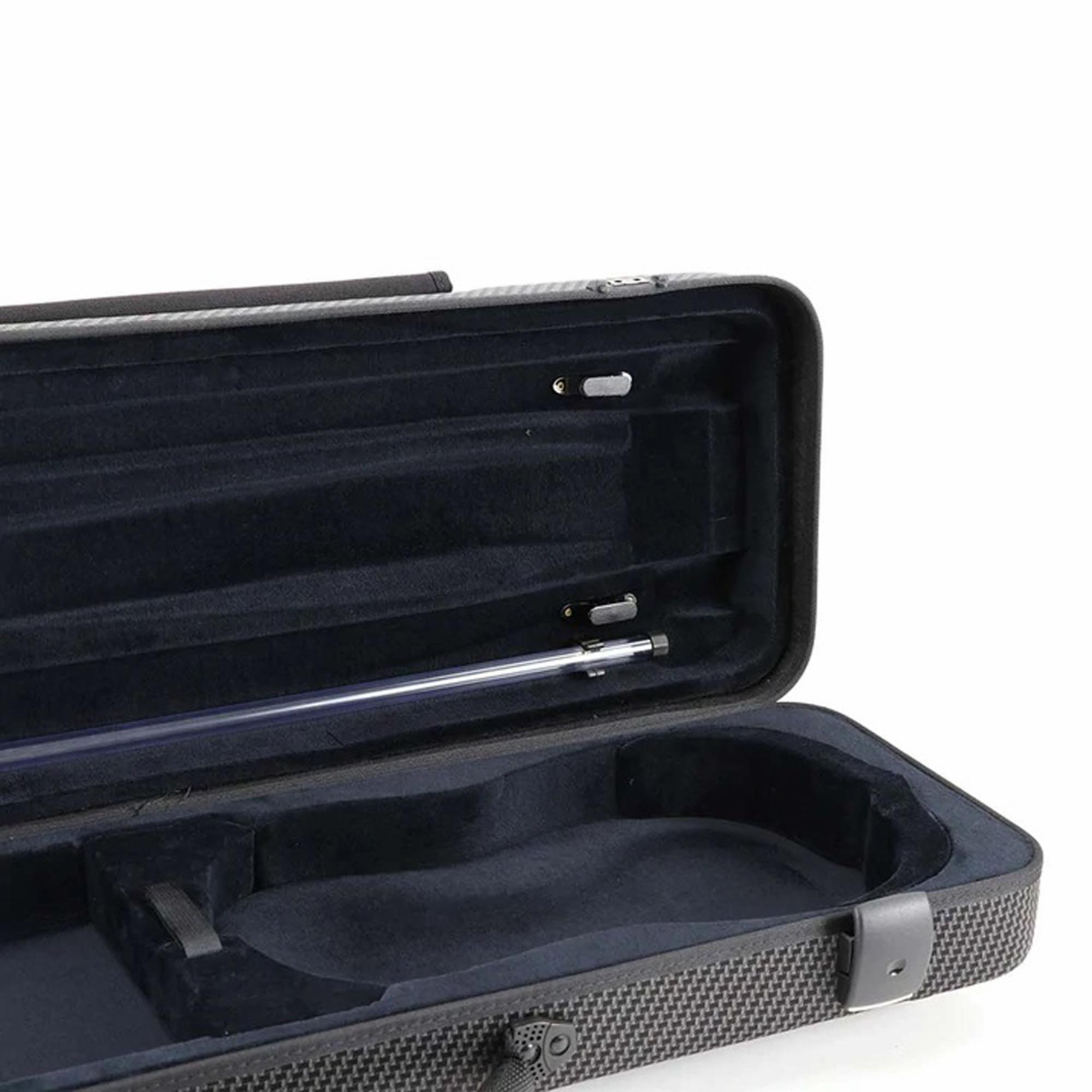 Jakob Winter Greenline Carbon Design Oblong Violin Case w/Detachable Pocket