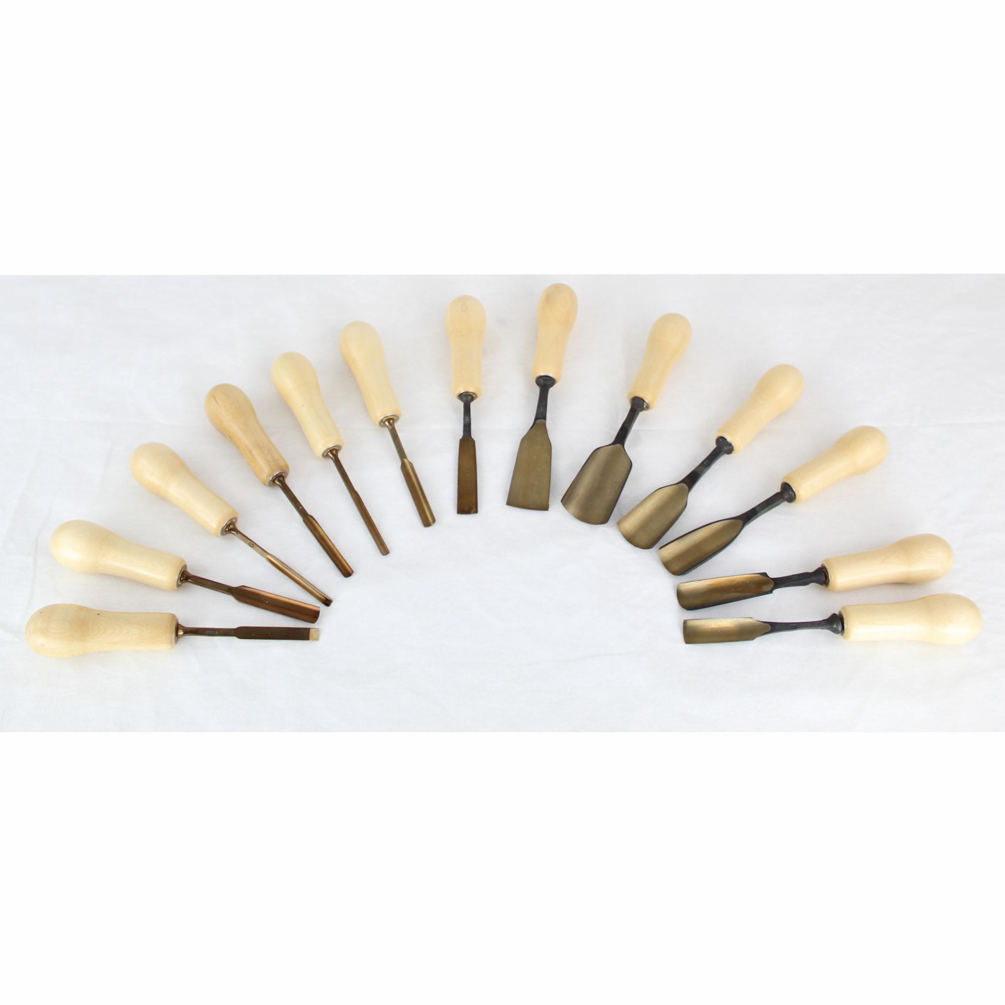 Stubai 13 Piece Violin Scroll Gouge Set