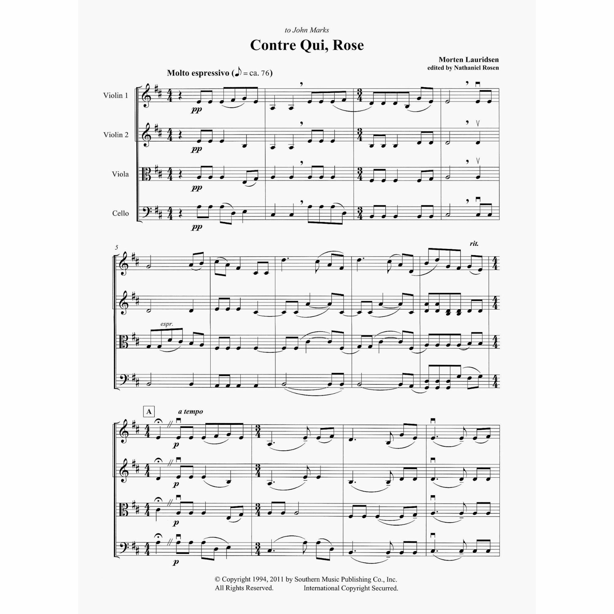 Sample: Score (Pg. 1)