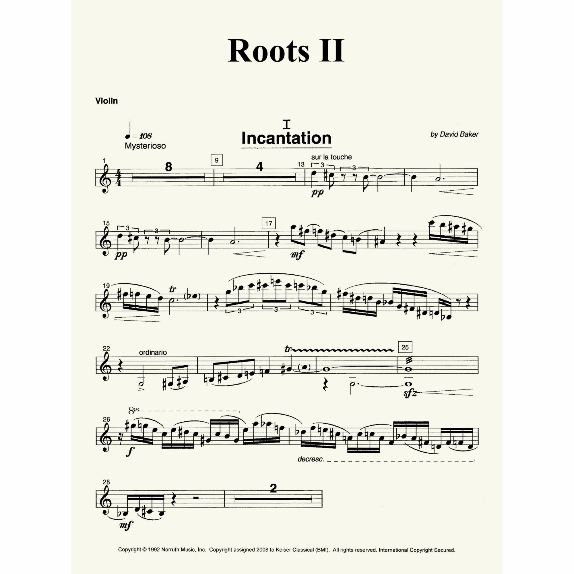 Sample: Violin (Pg. 1)