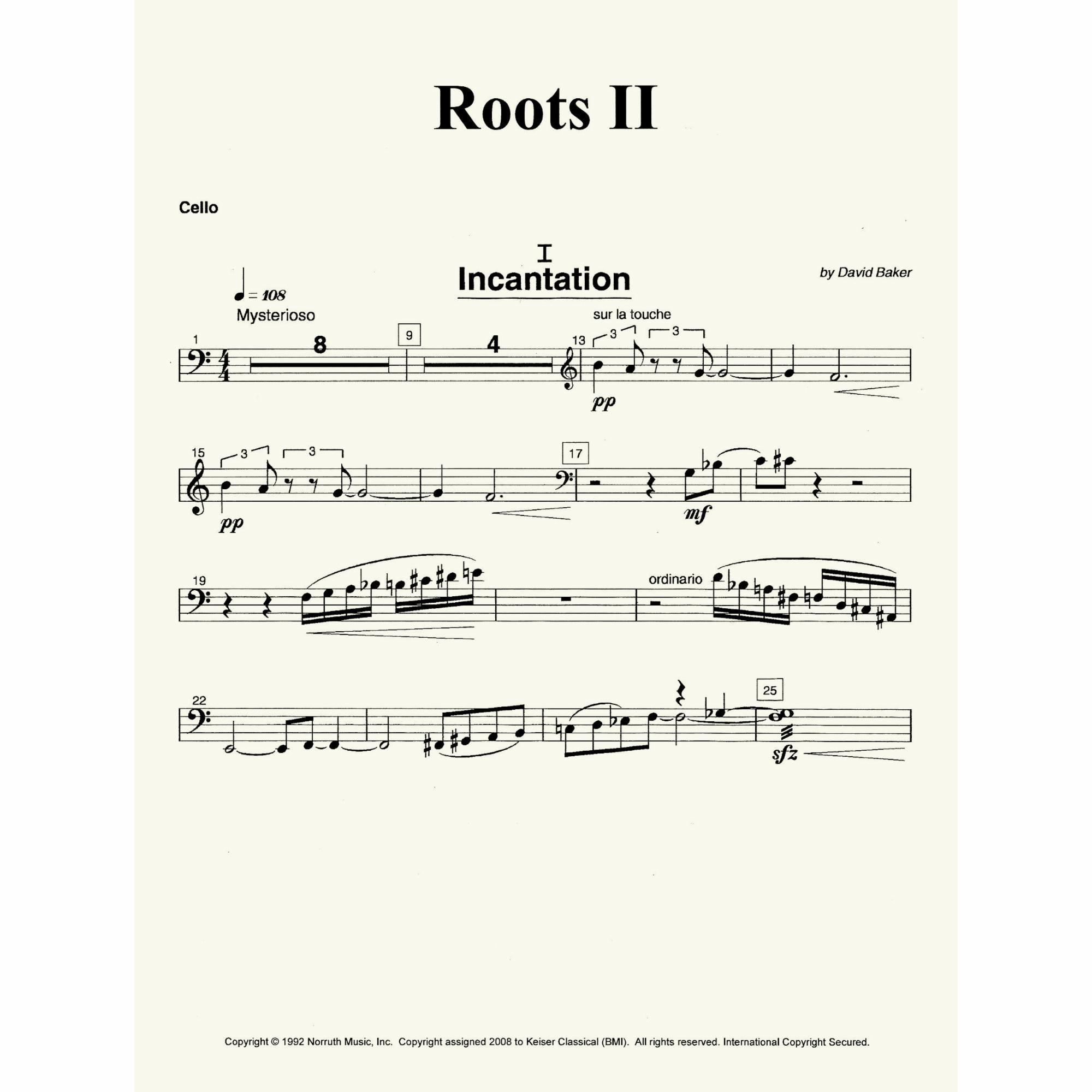 Sample: Cello (Pg. 1)