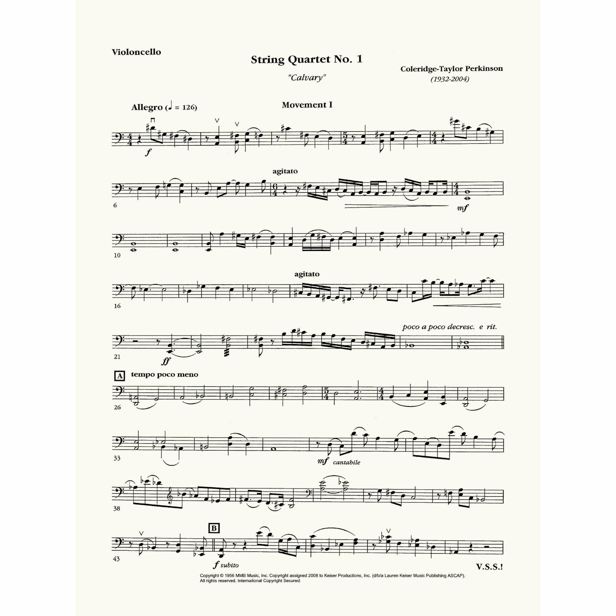 Sample: Cello (Pg. 1)