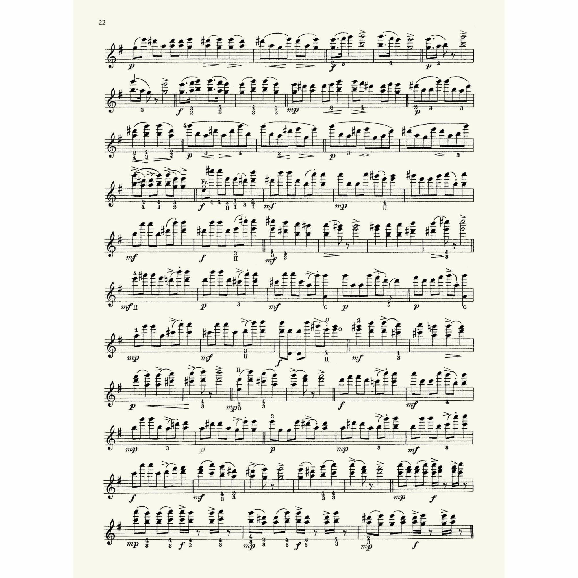 Sample: Op. 16 (Pg. 22)