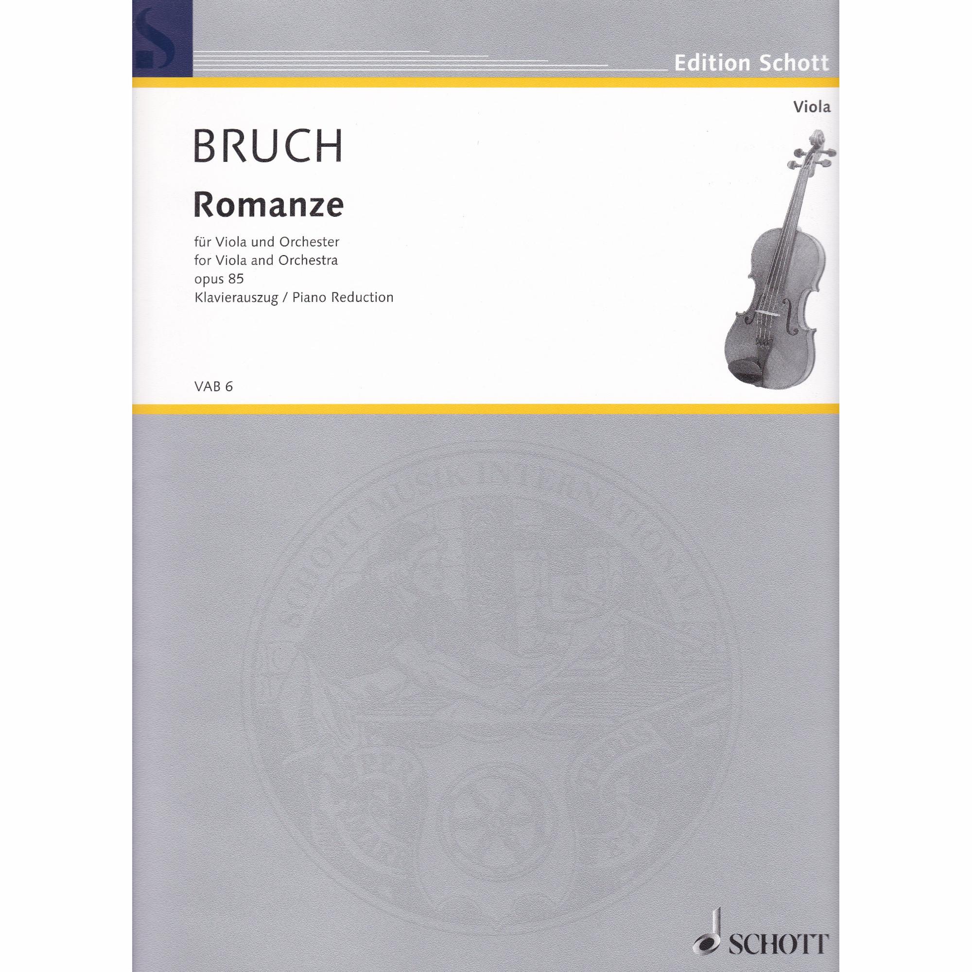 Bruch -- Romance, Op. 85 for Viola and Piano