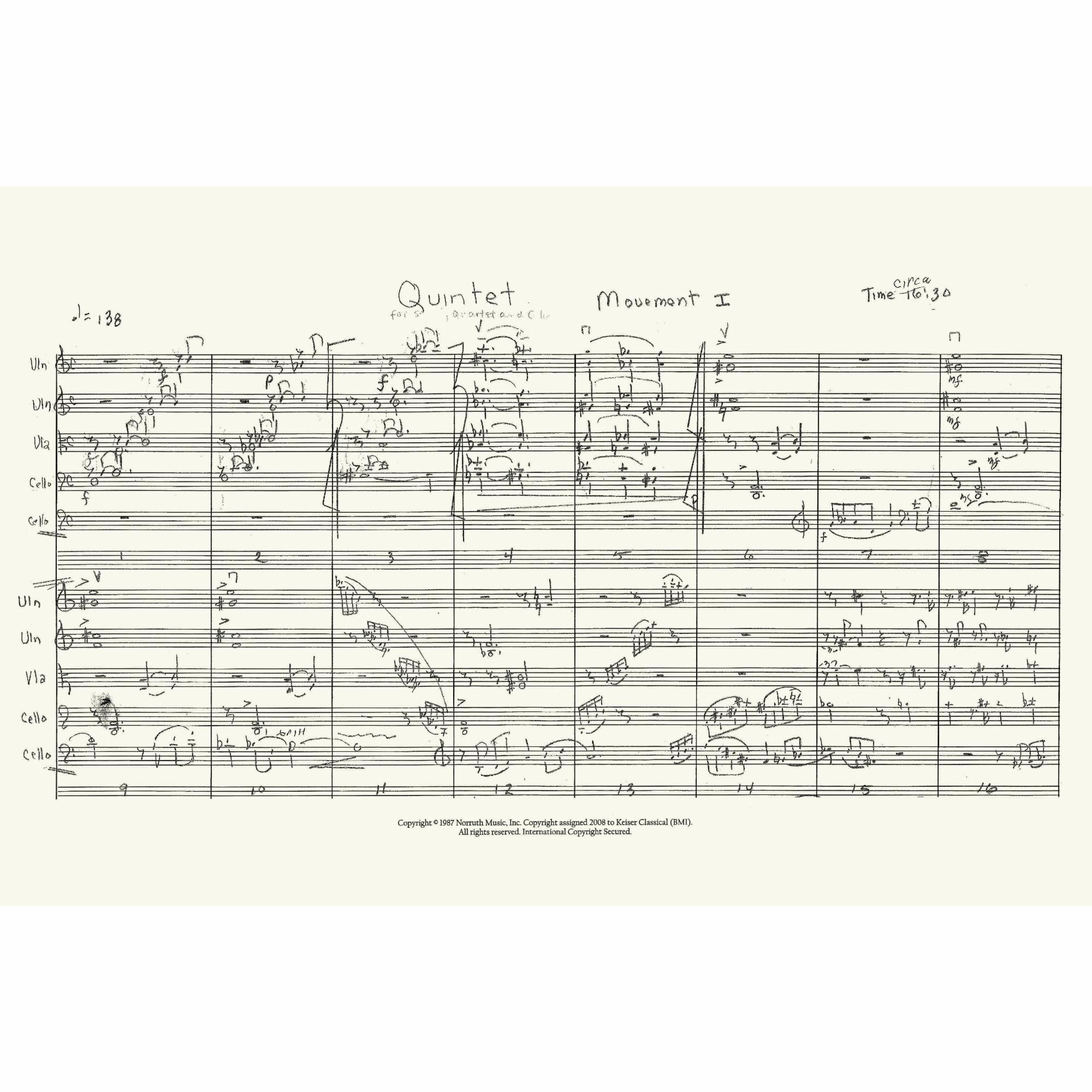 Sample: Score (Pg. 1)