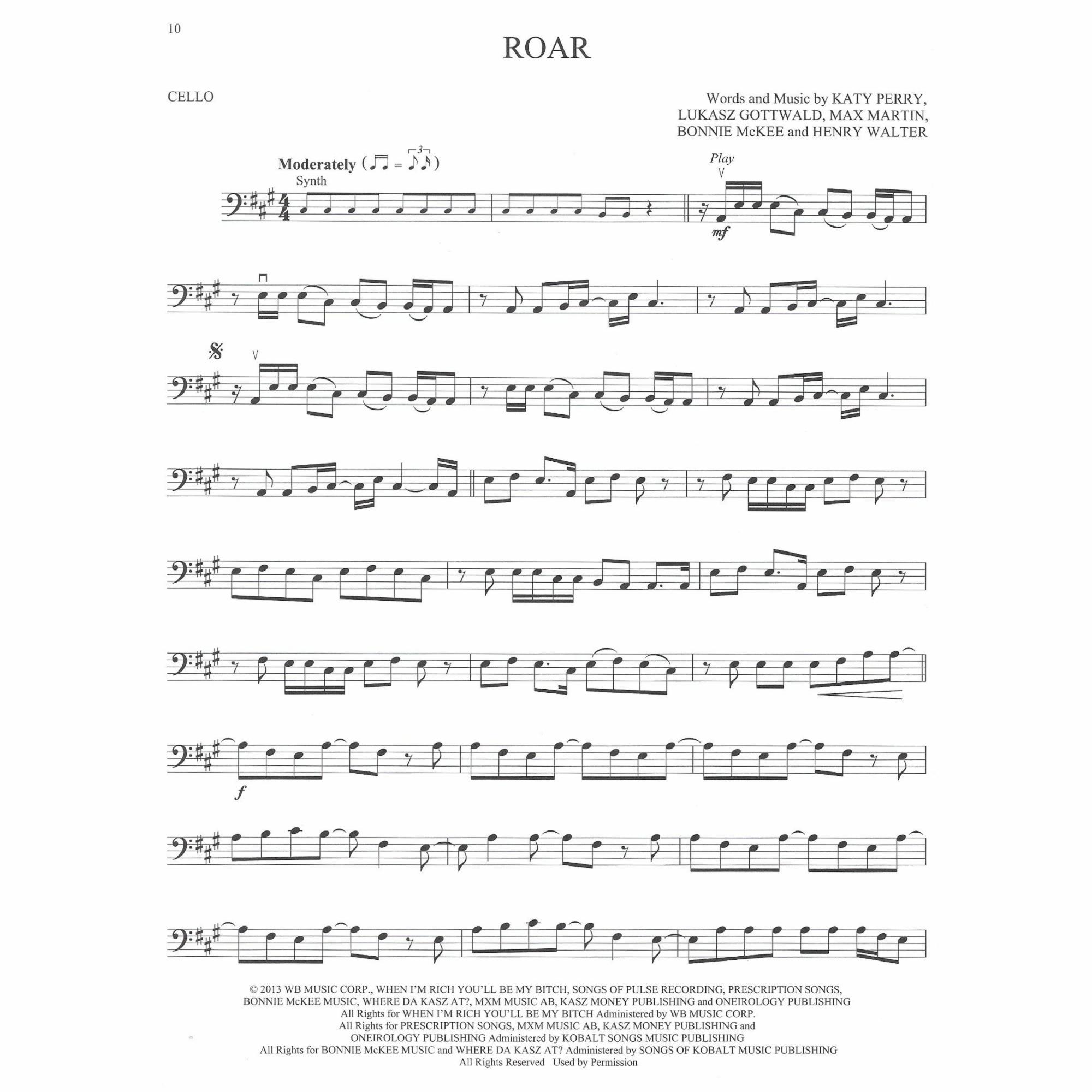 Sample: Cello (Pg. 10)