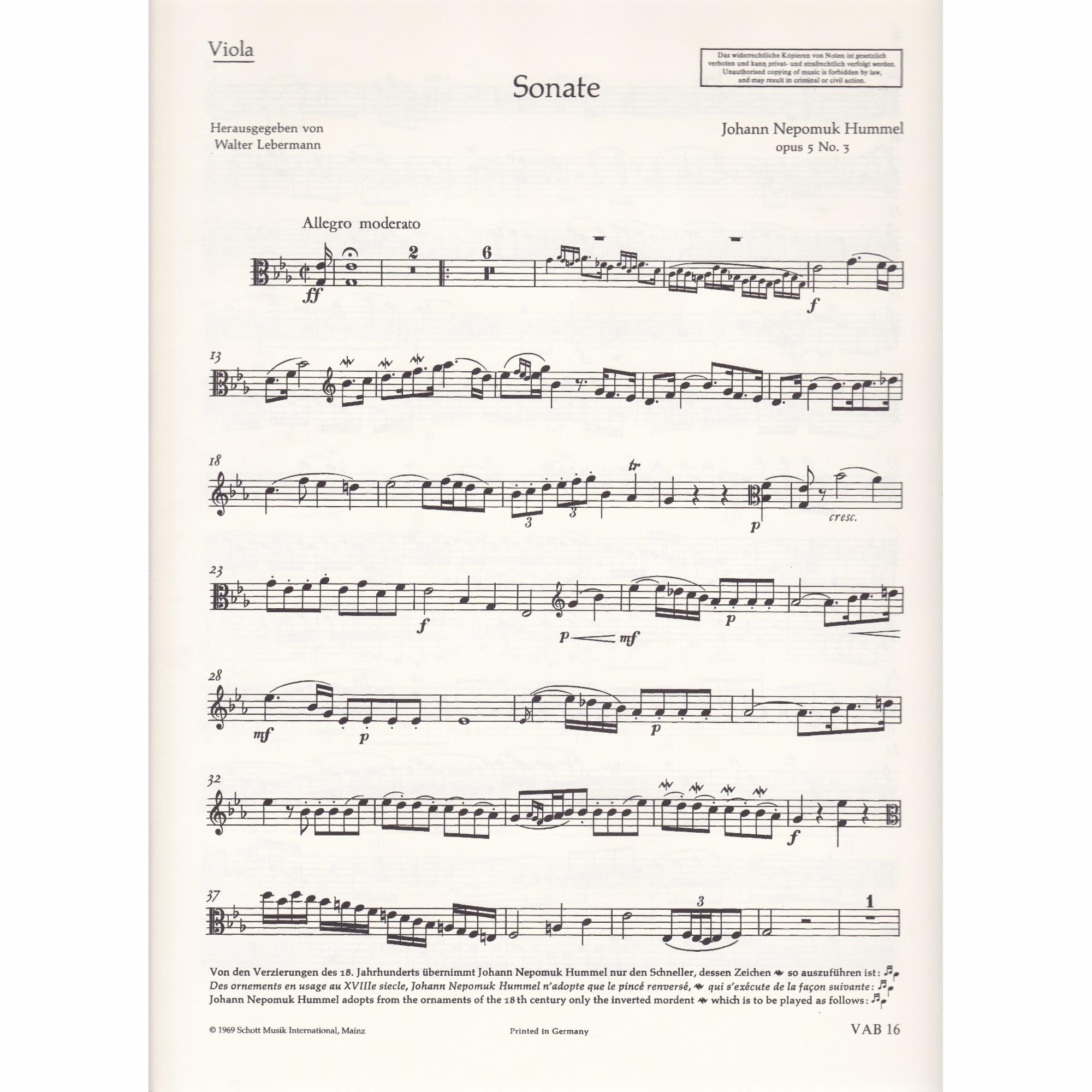 Sample: Viola Part