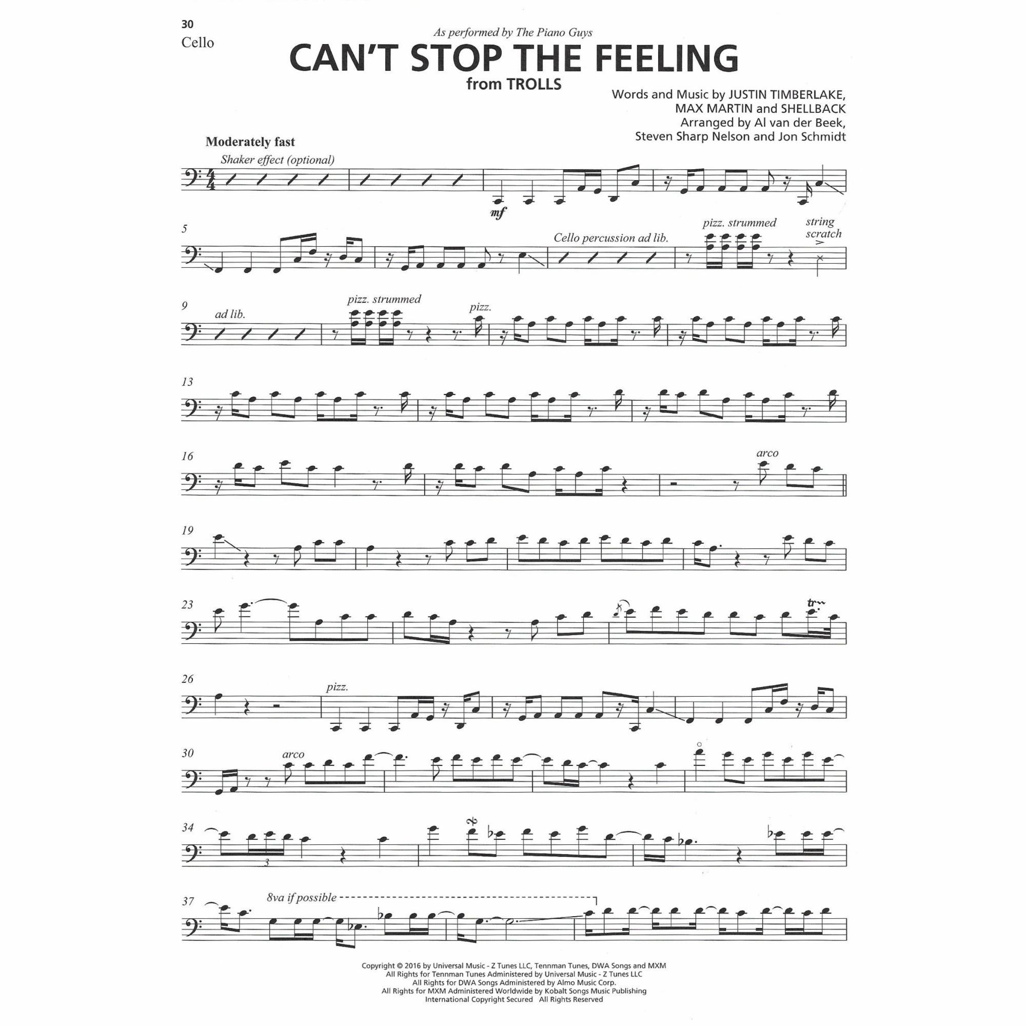 Sample: Cello (Pg. 30)