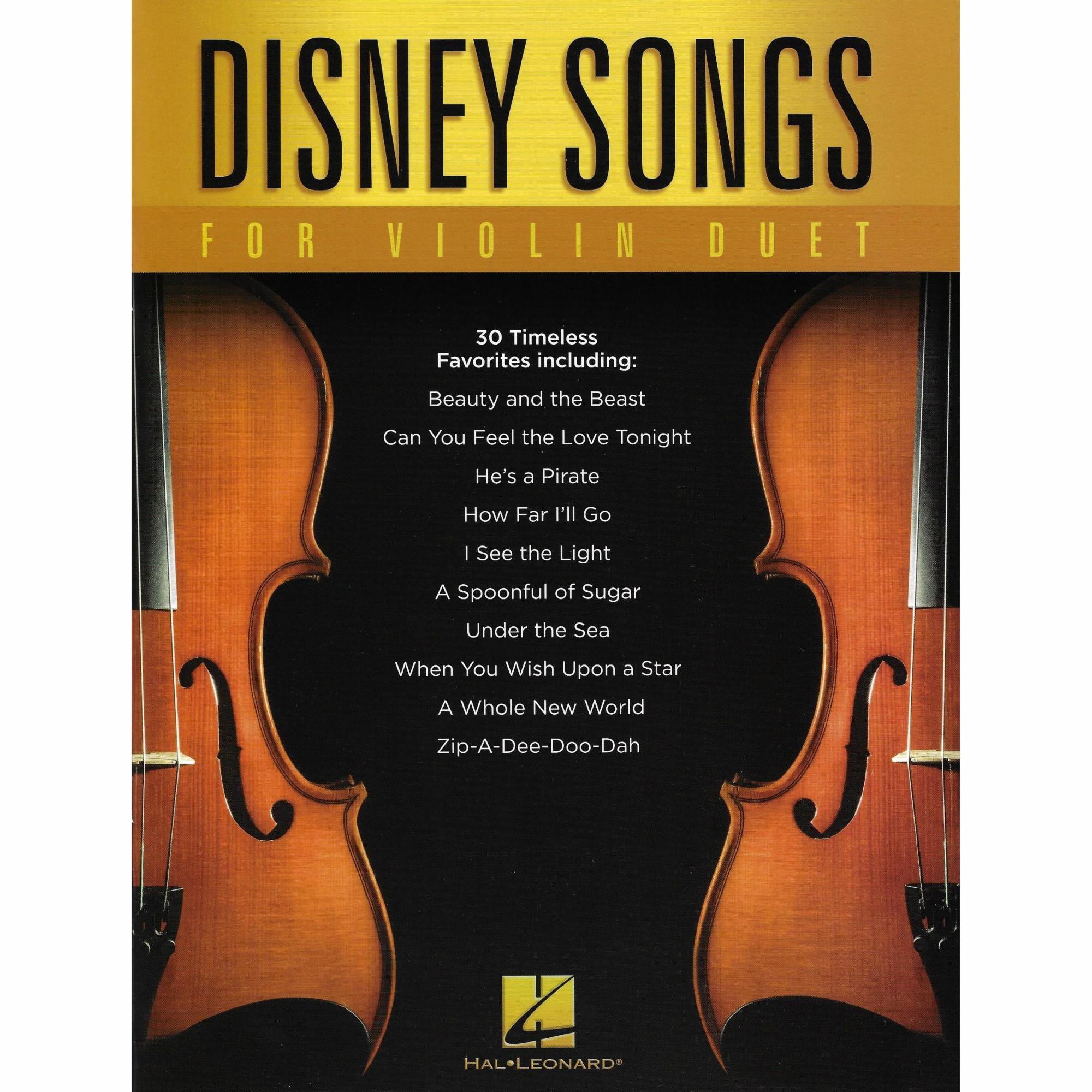 Disney Songs for Violin Duet