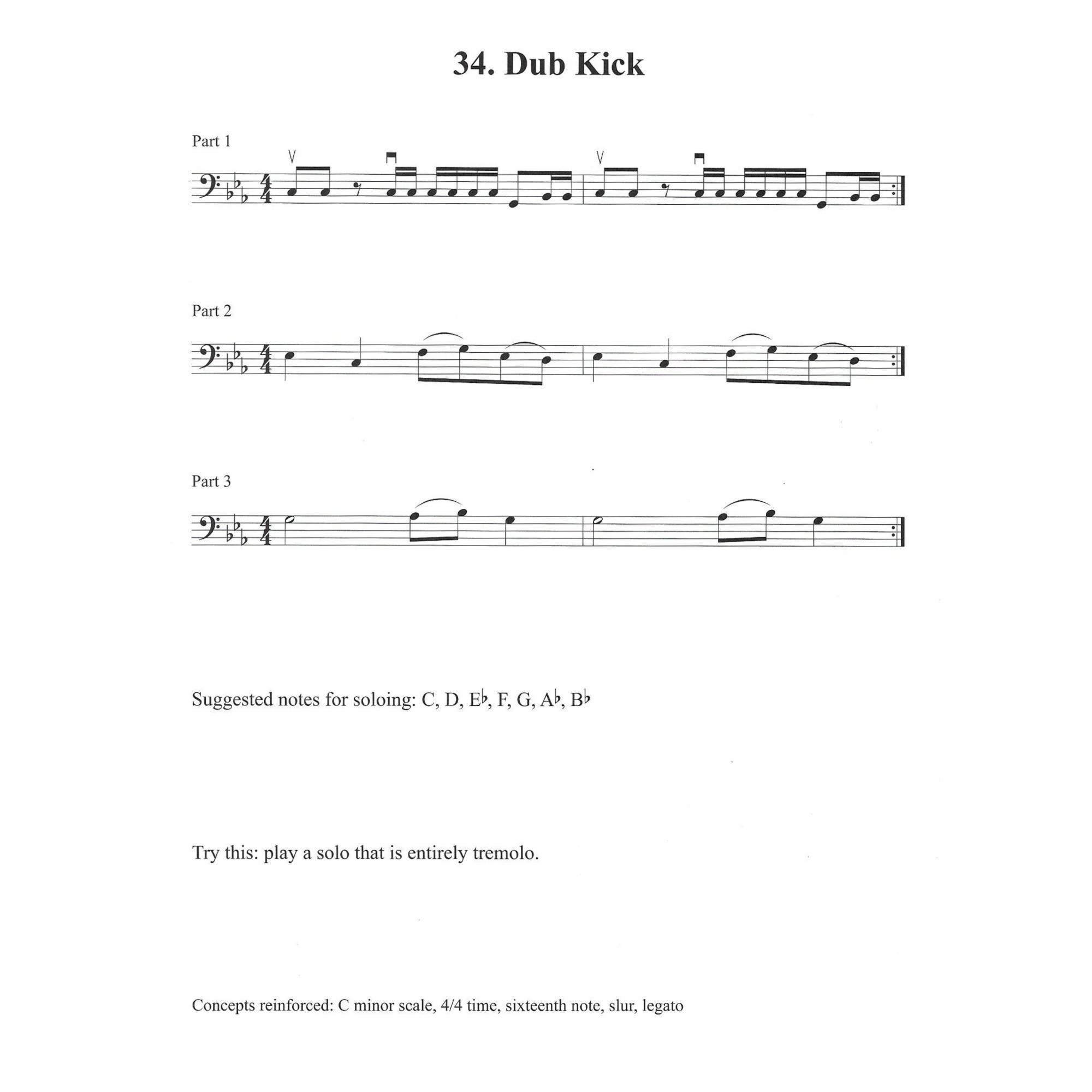 Sample: Cello or Bass (Pg. 34)