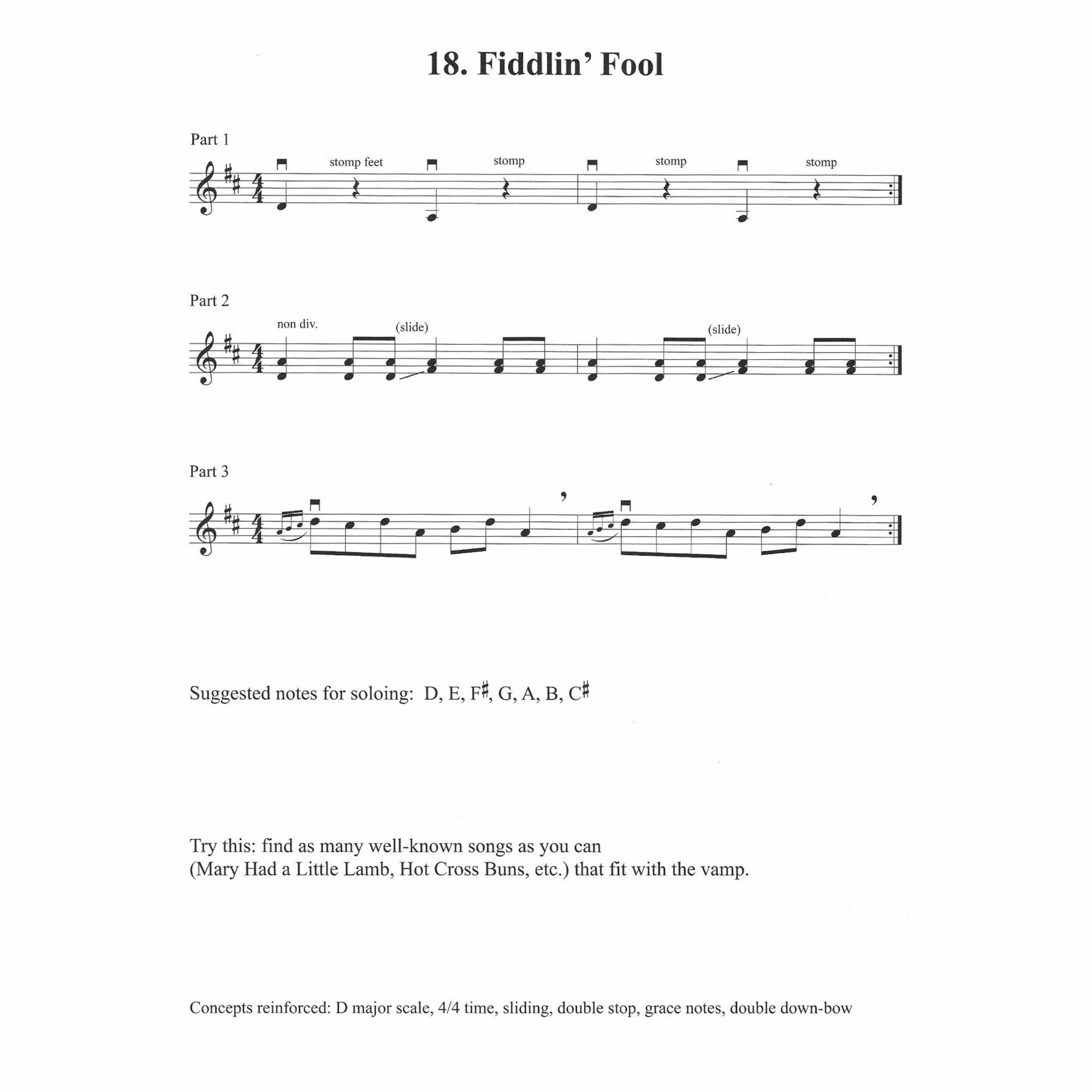 Sample: Violin (Pg. 18)