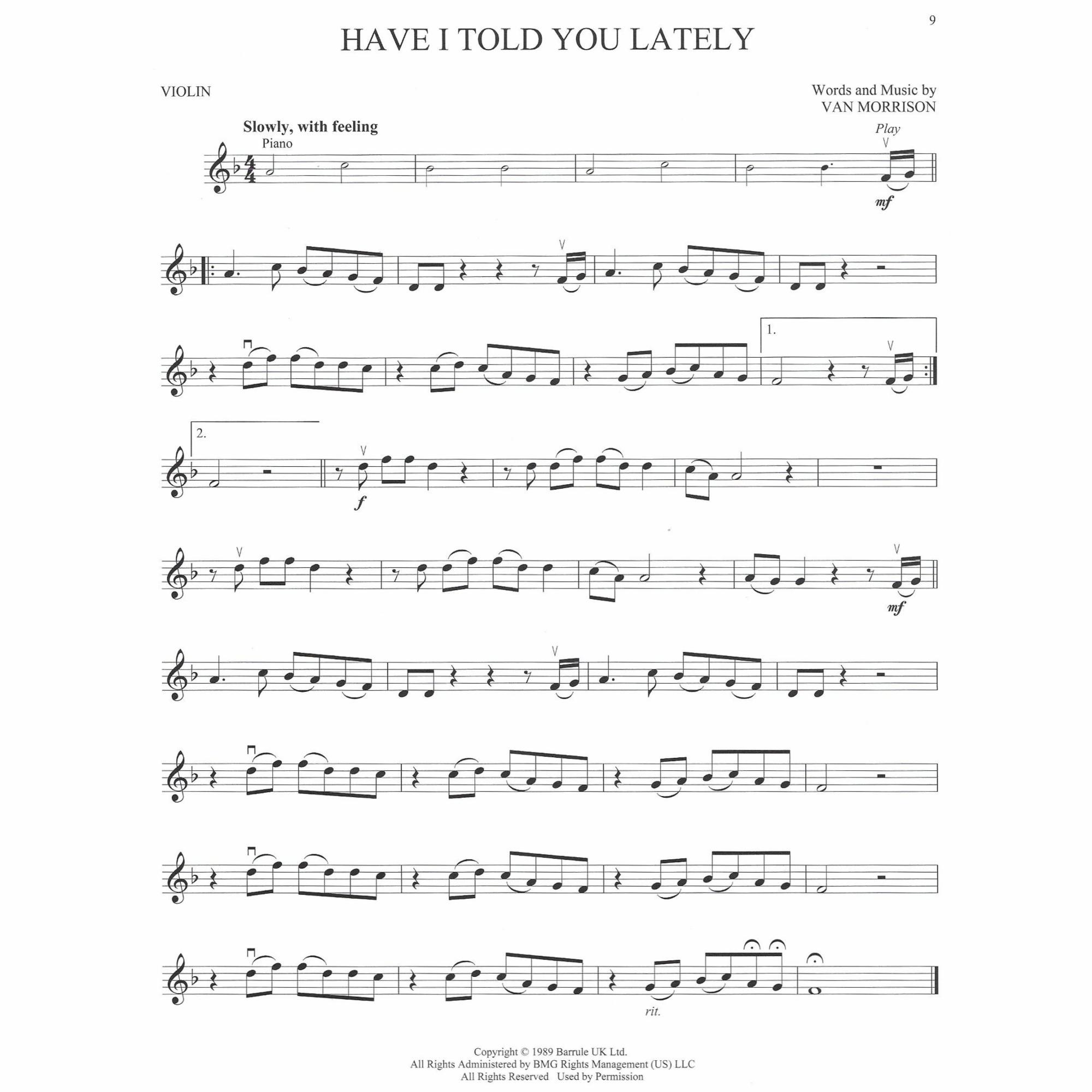 Sample: Violin (Pg. 9)