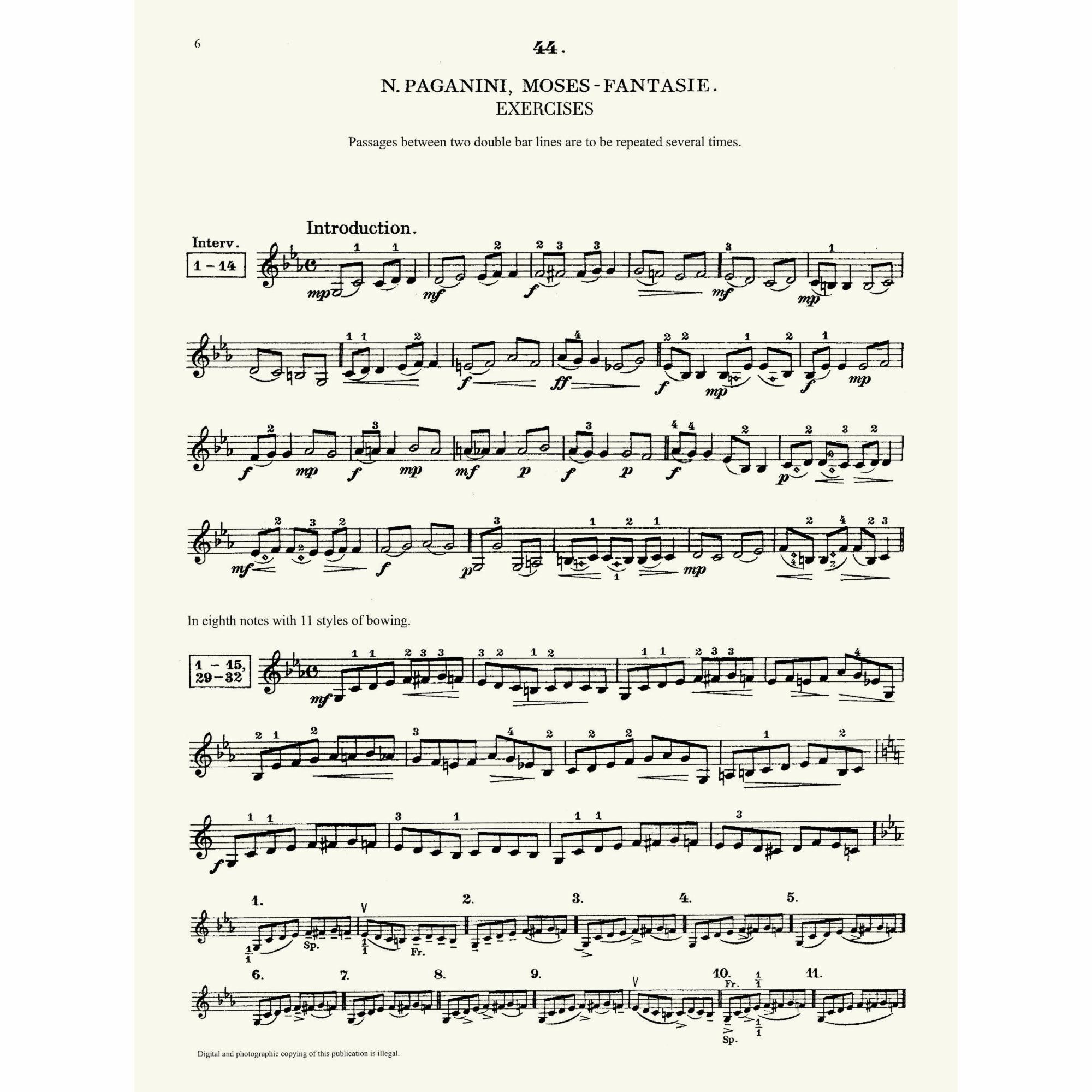 Sample: Violin (Pg. 6)