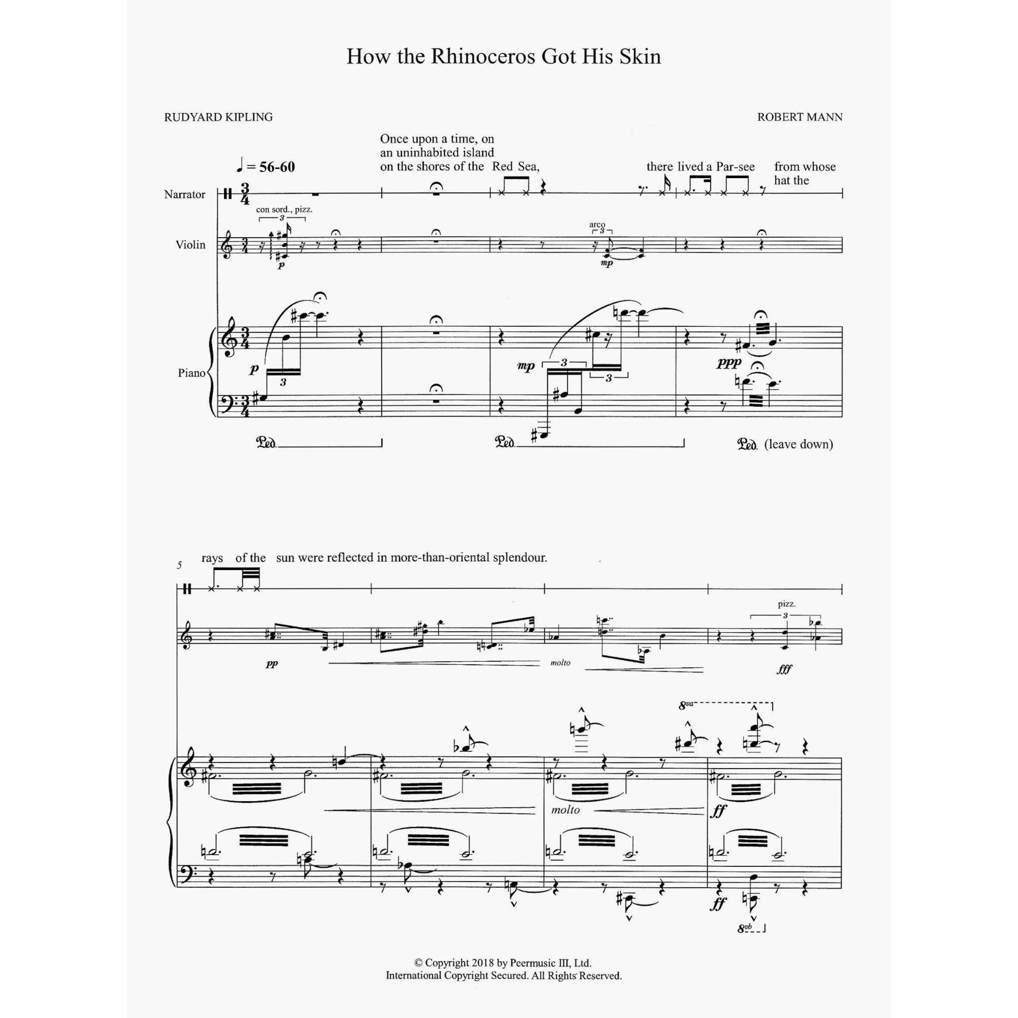 Sample: Piano Score