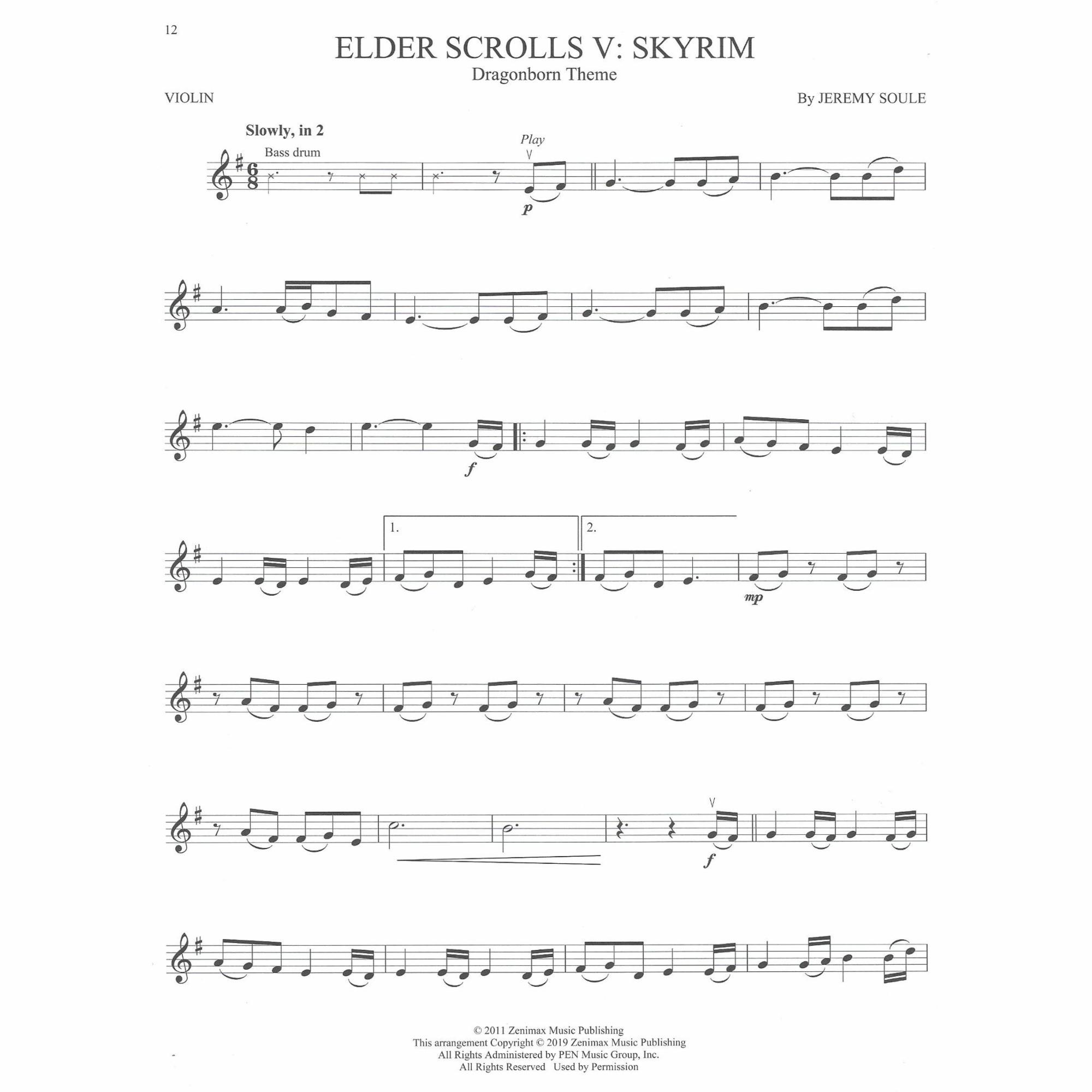 Sample: Violin (Pg. 12)