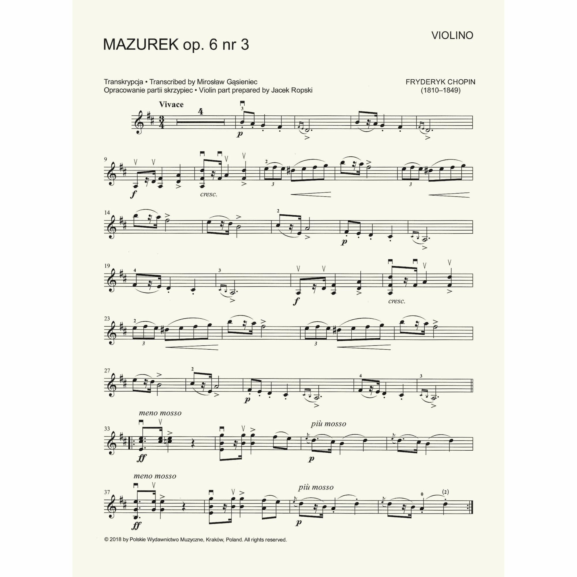 Sample: Violin (Pg. 3)