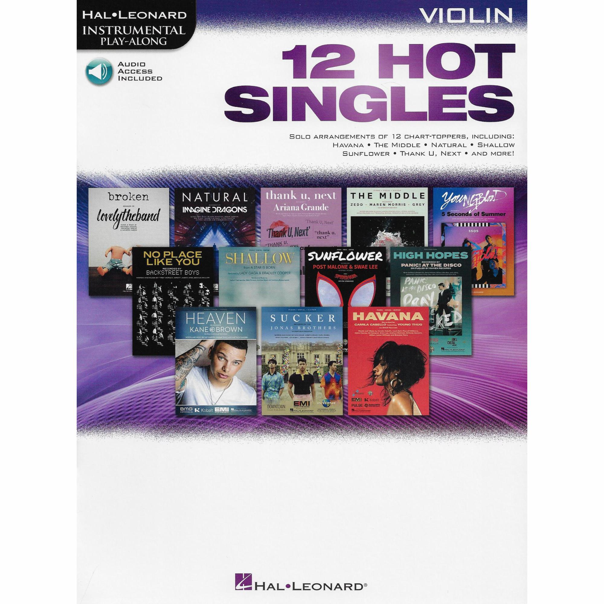 12 Hot Singles for Violin, Viola, or Cello