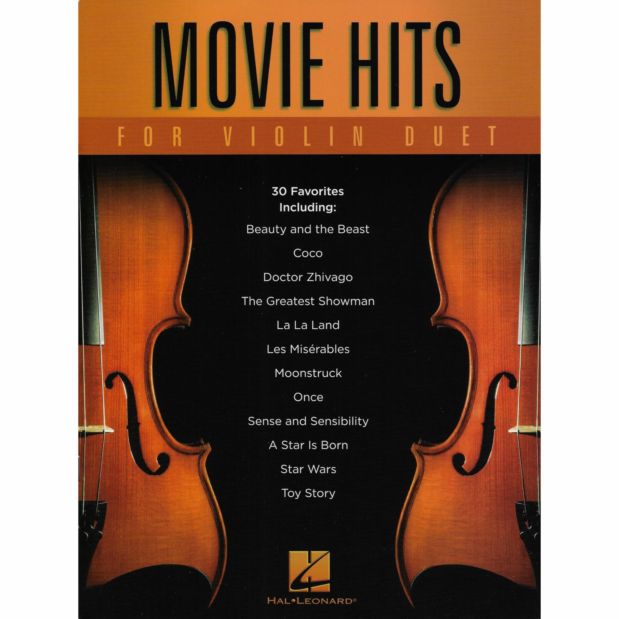 Movie Hits for Violin Duet