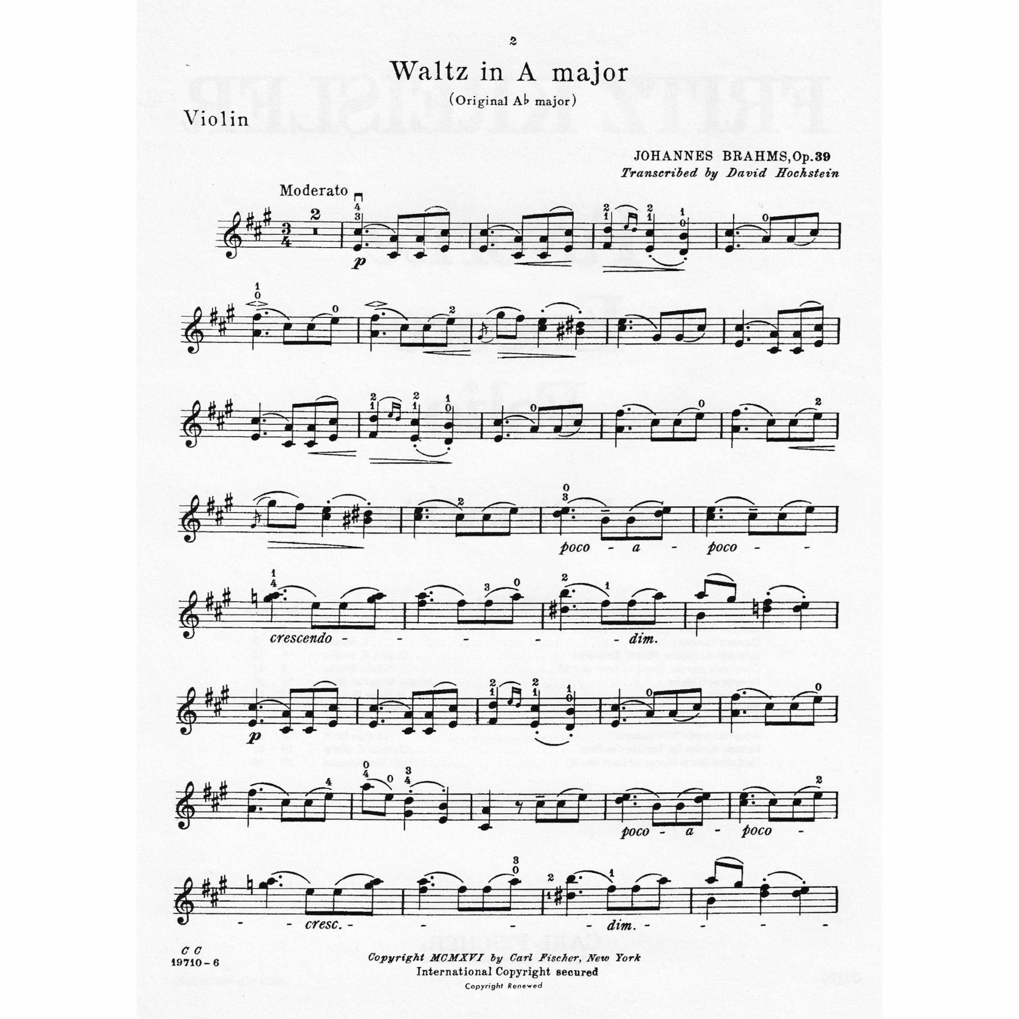 Sample: Violin Part