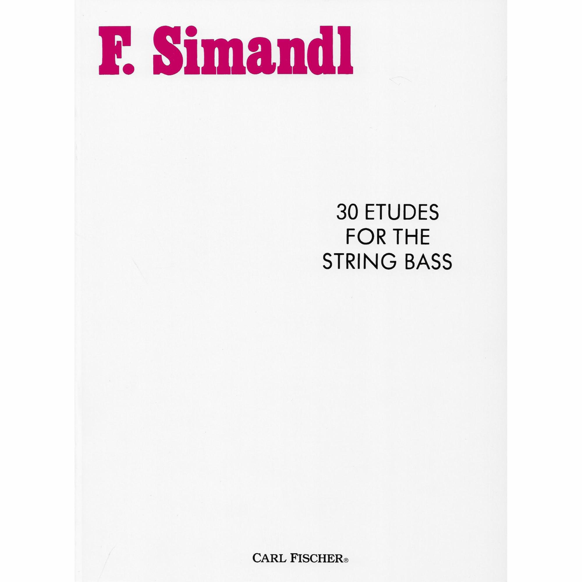 Simandl -- 30 Etudes for Bass