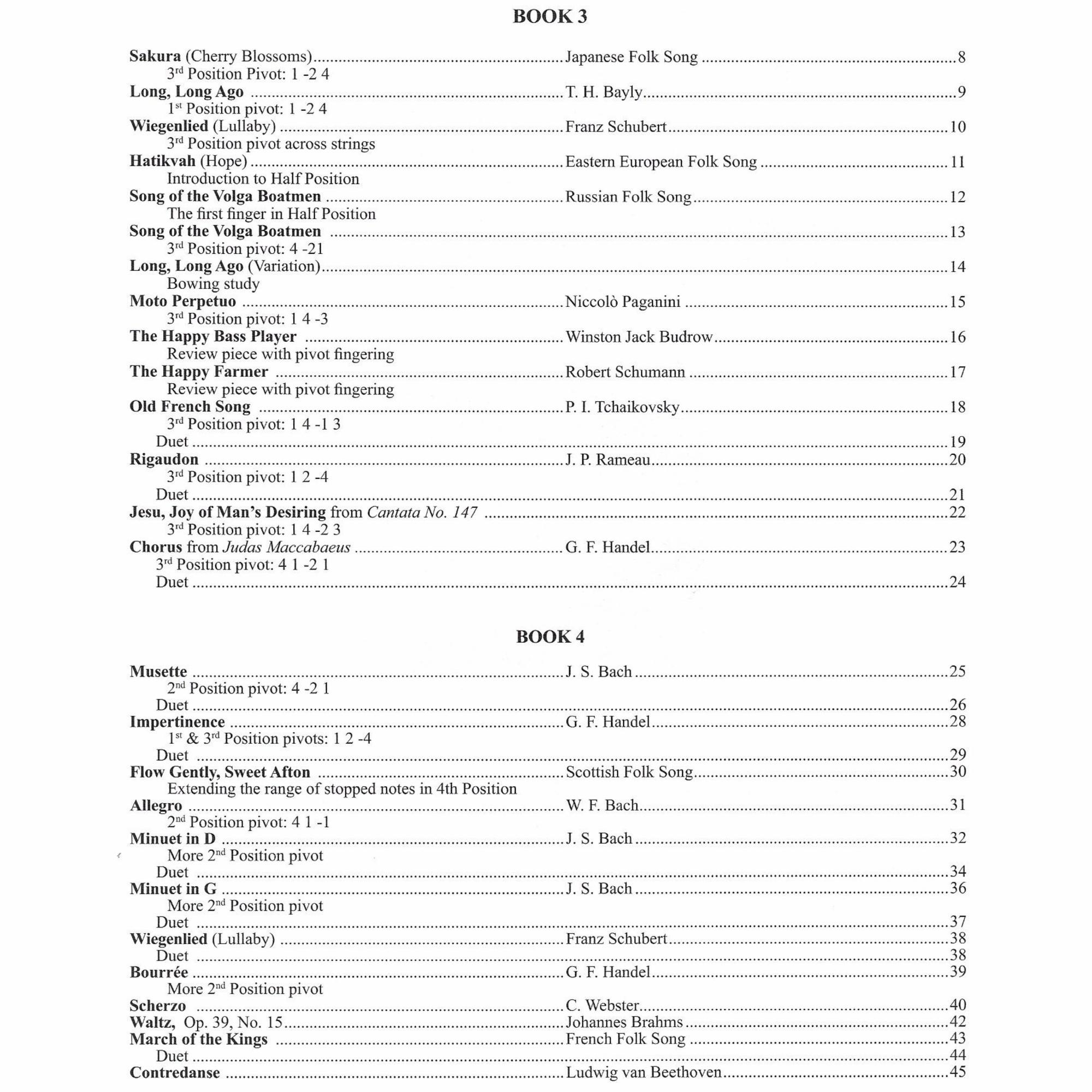 Vol. 2, Contents