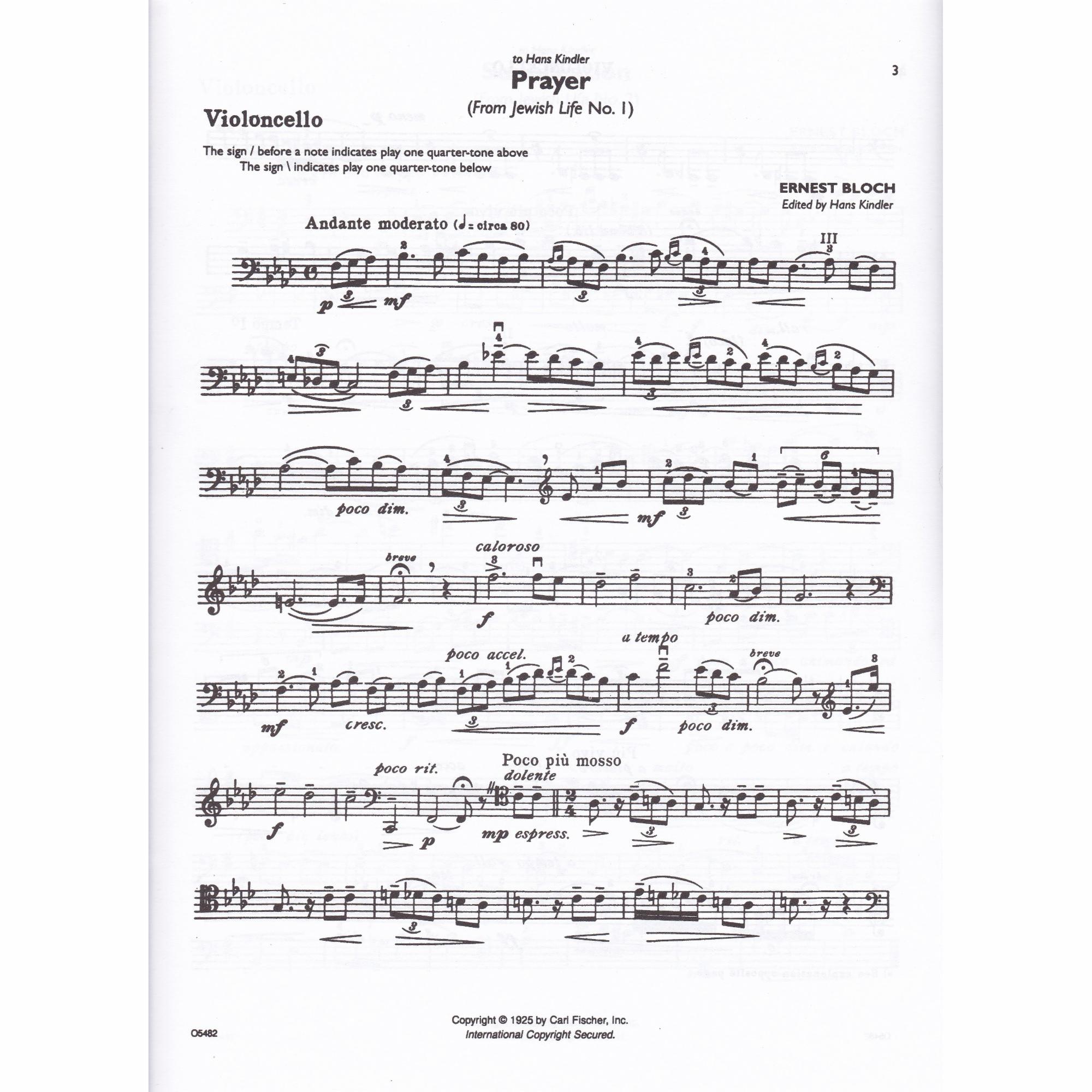 Sample: Cello Part