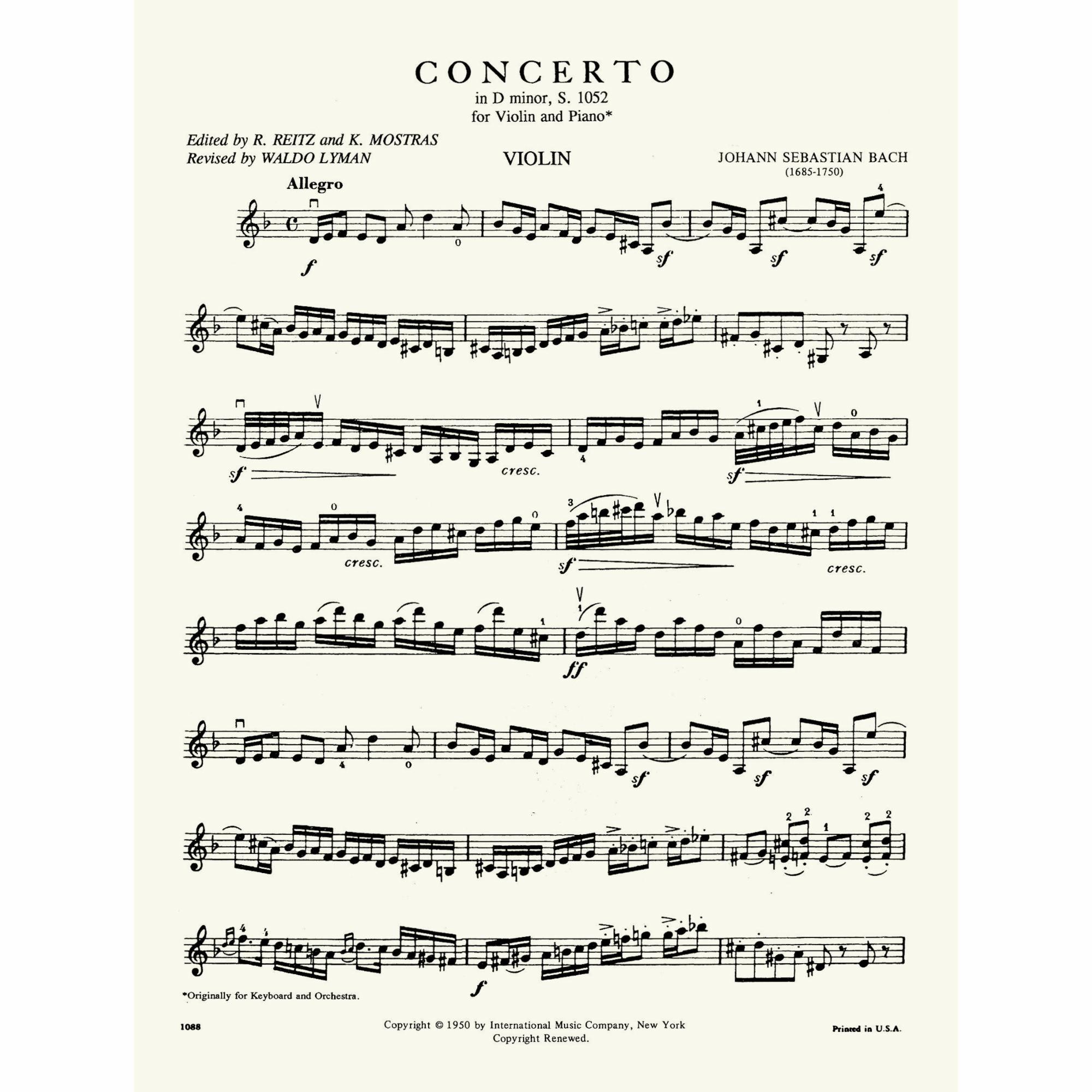 Sample: Violin (Pg. 1)