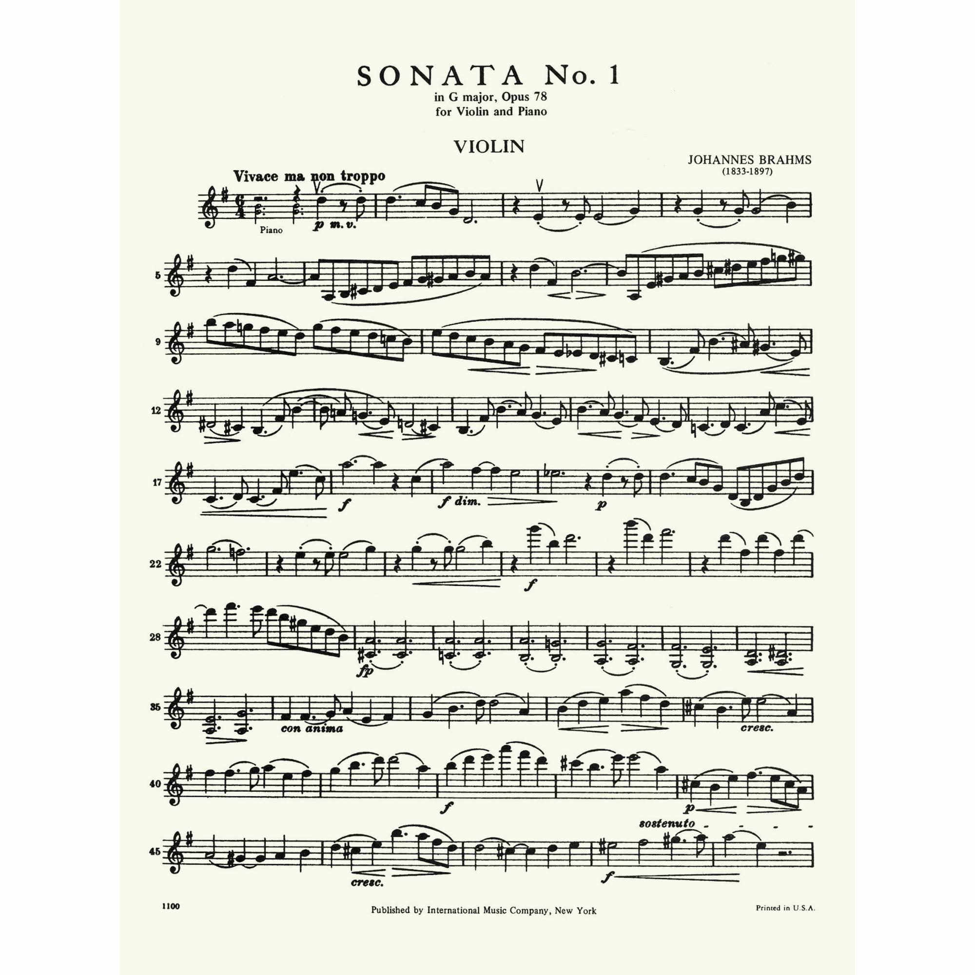 Sample: Violin Part