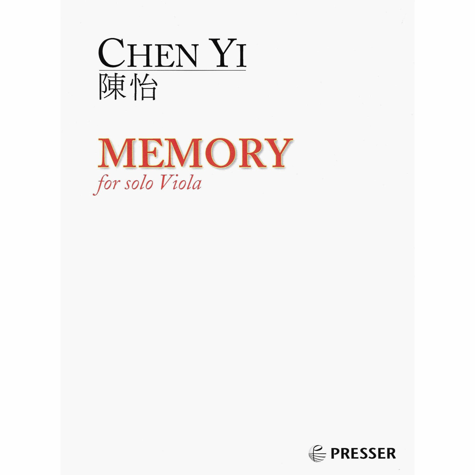 Yi -- Memory for Solo Viola