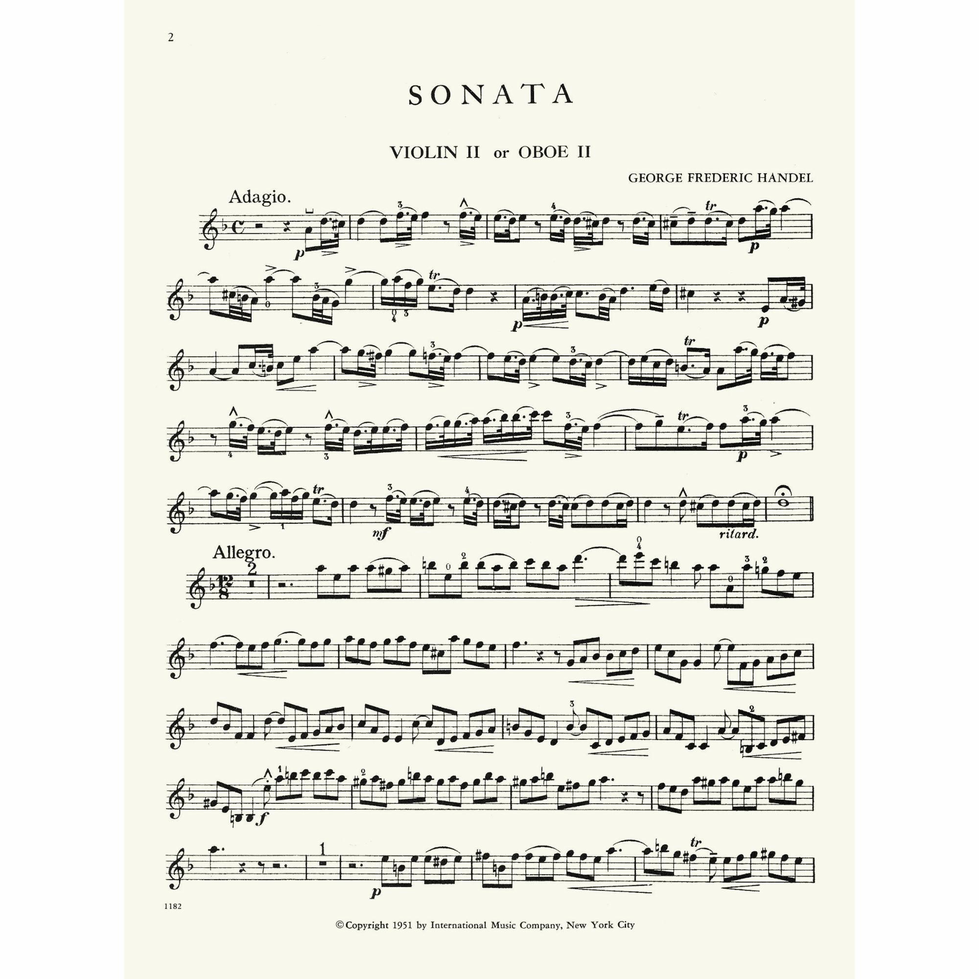 Sample: Violin II (Pg. 2)