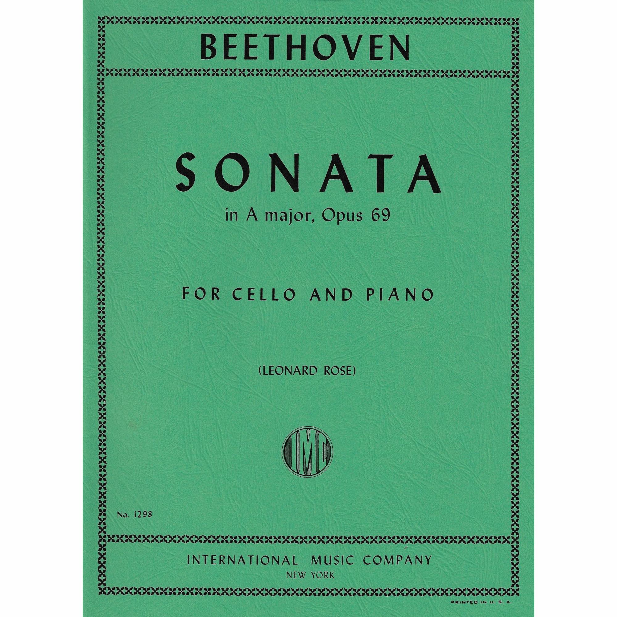 Beethoven -- Sonata in A Major, Op. 69 for Cello and Piano