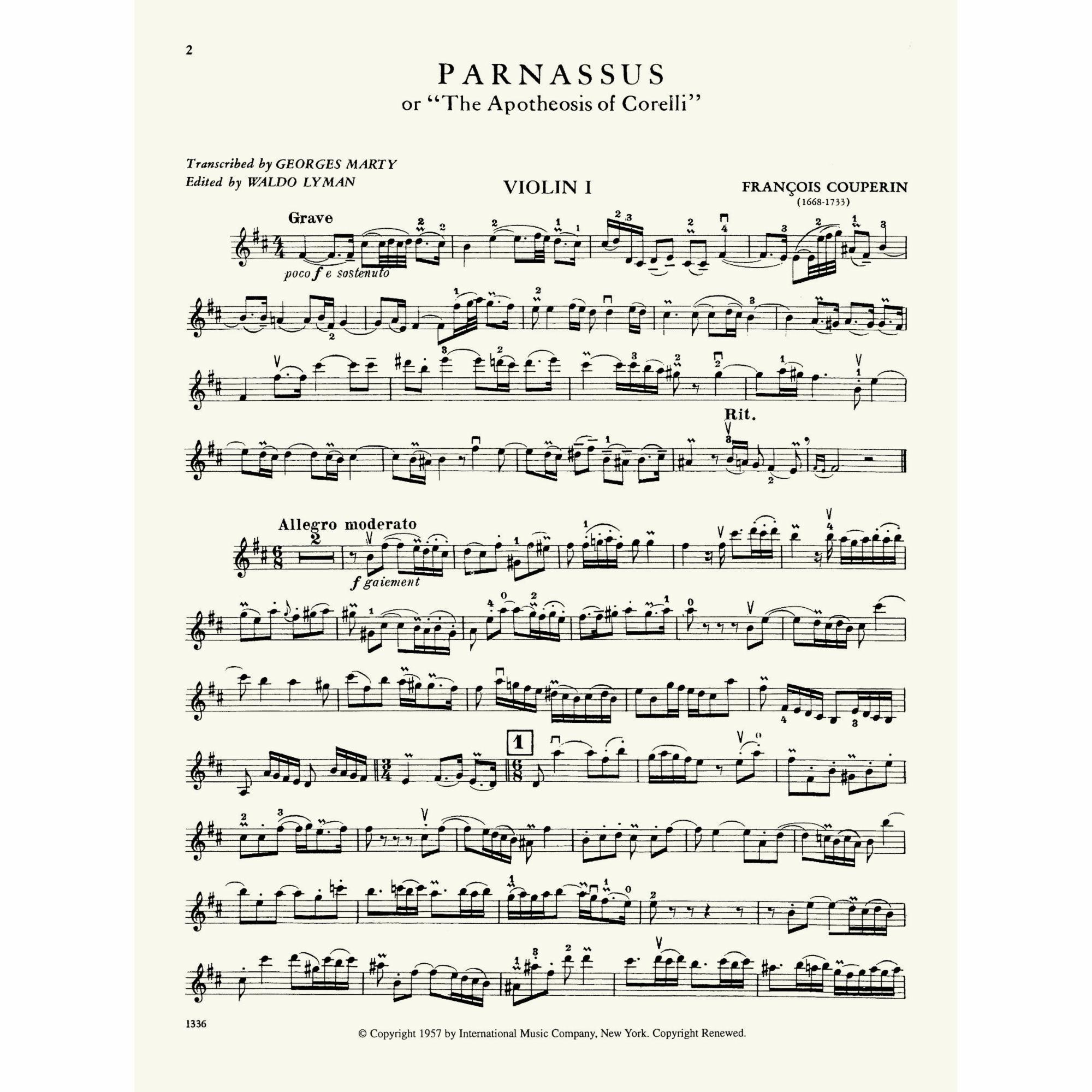 Sample: Violin I (Pg. 2)