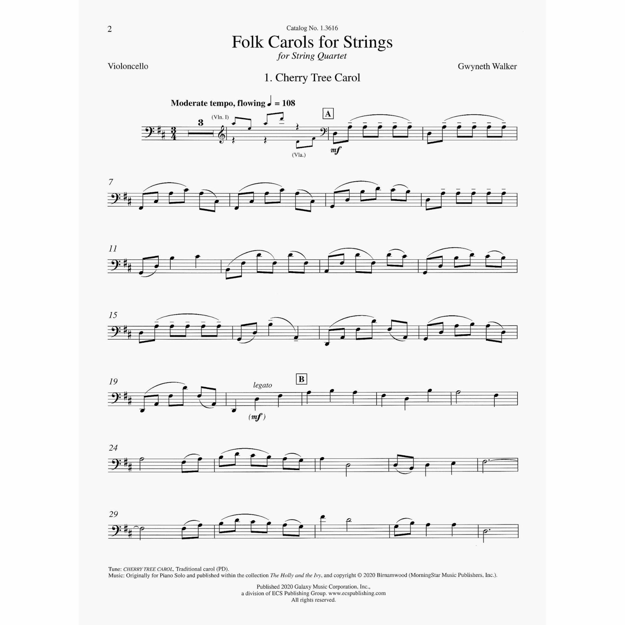 Sample: Cello Part