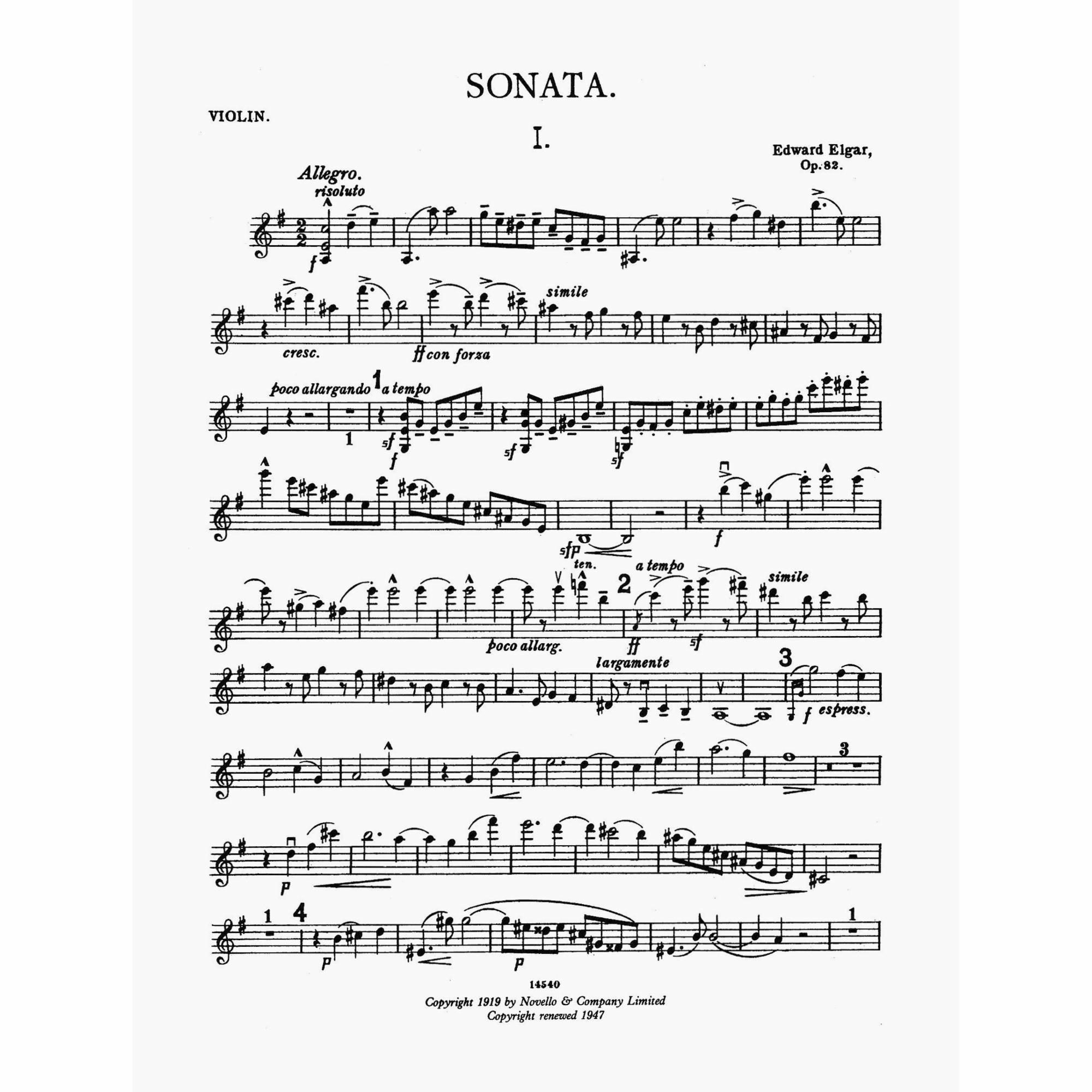 Sample: Violin Part