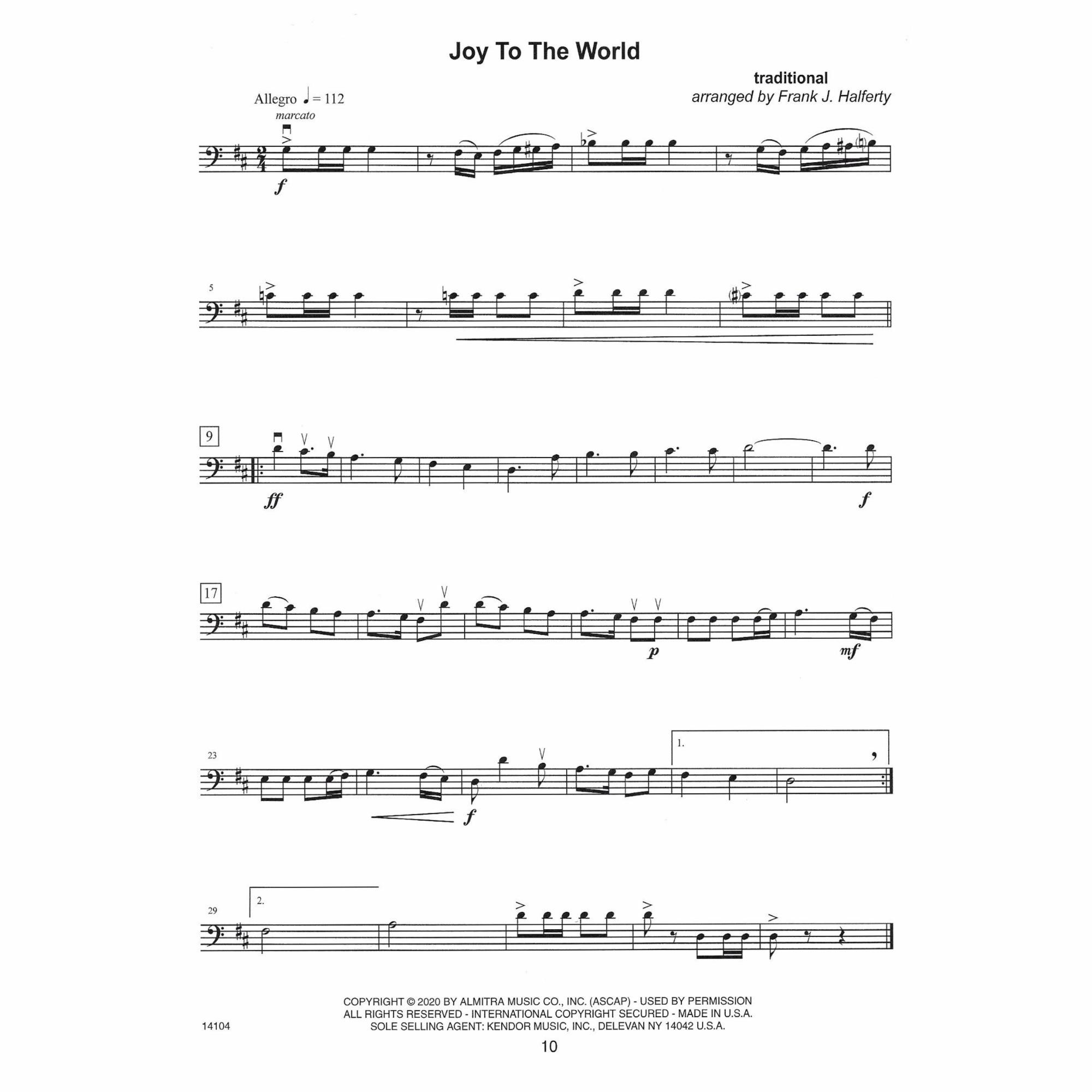 Sample: Cello (Pg. 10)