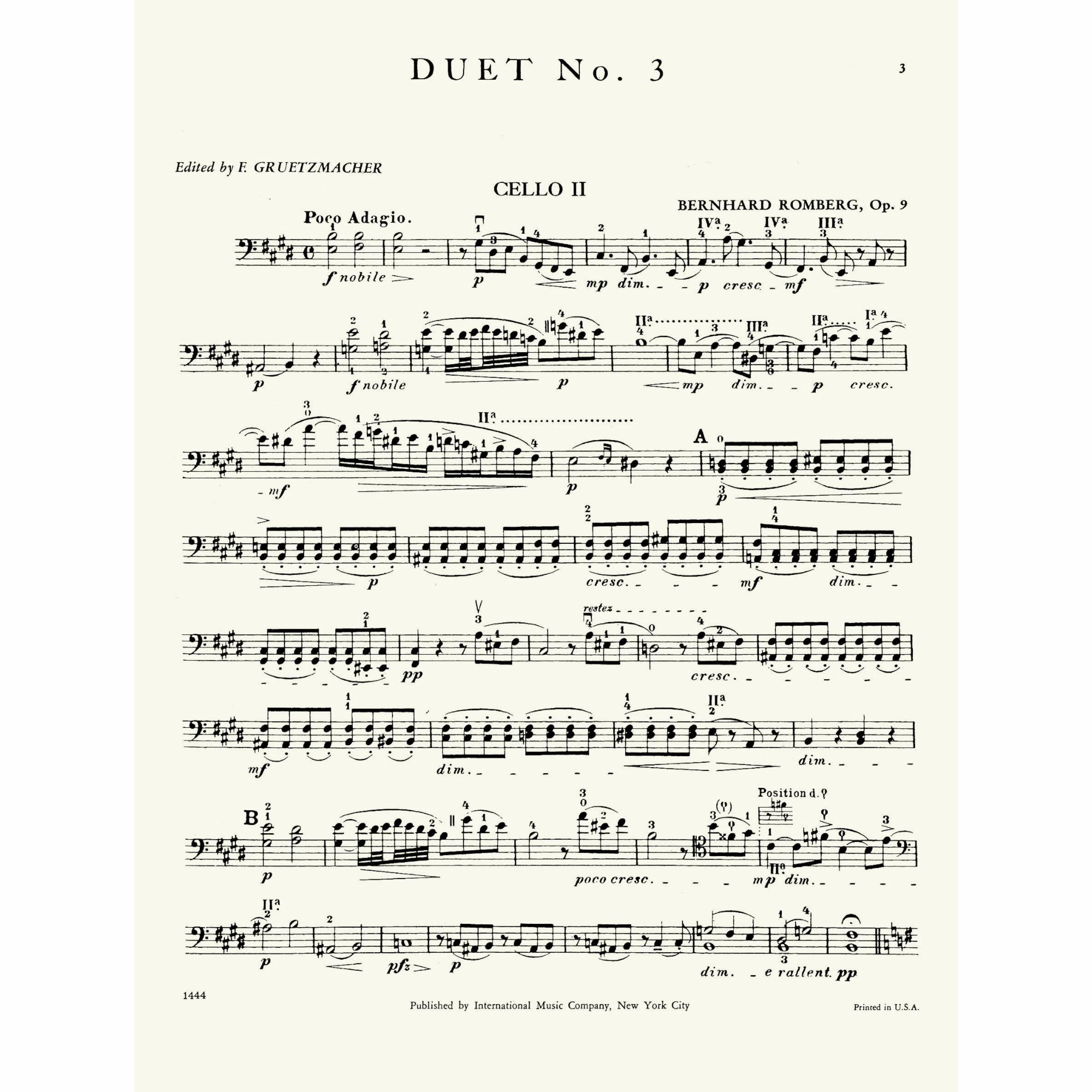 Sample: Cello II (Pg. 3)