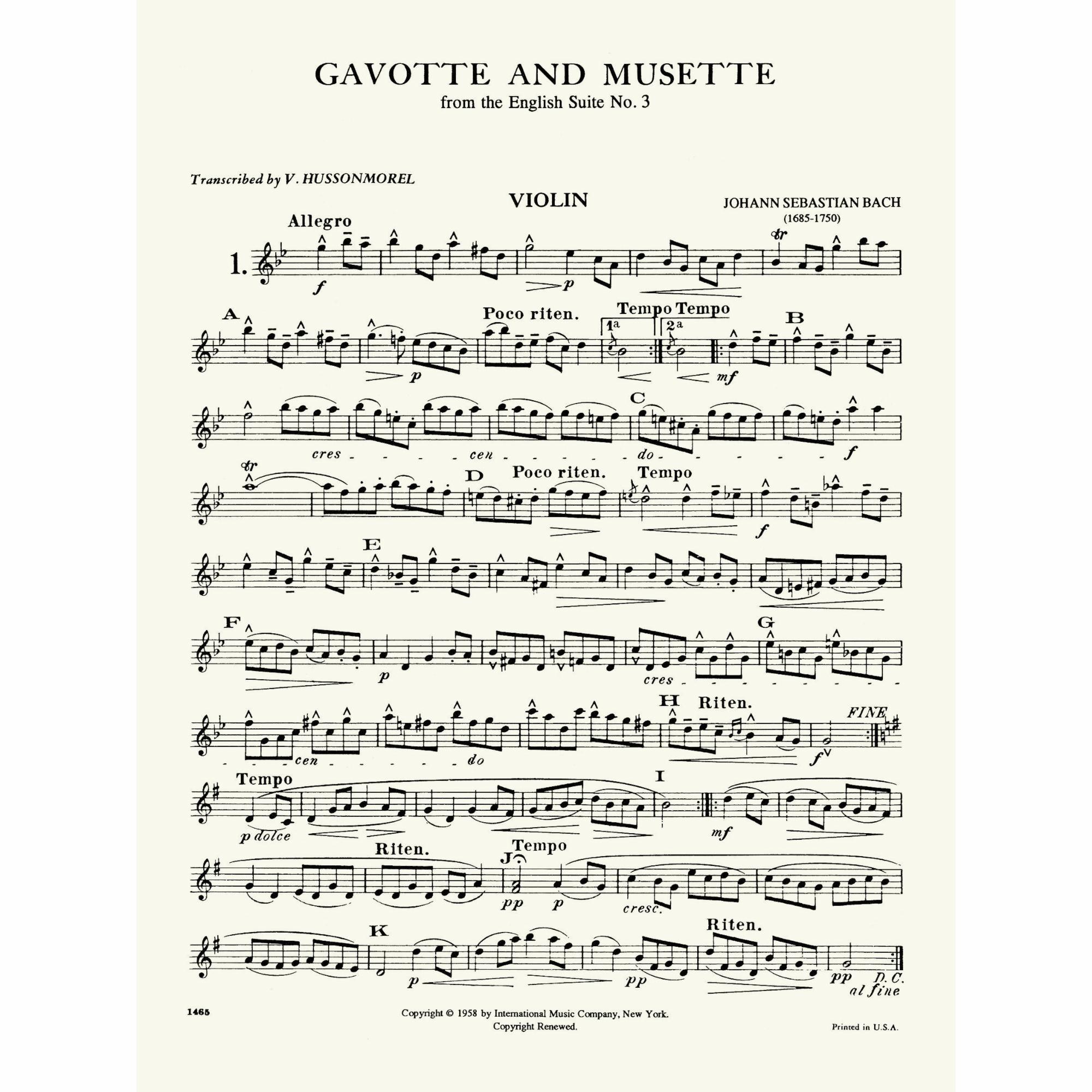 Sample: Violin (Pg. 1)