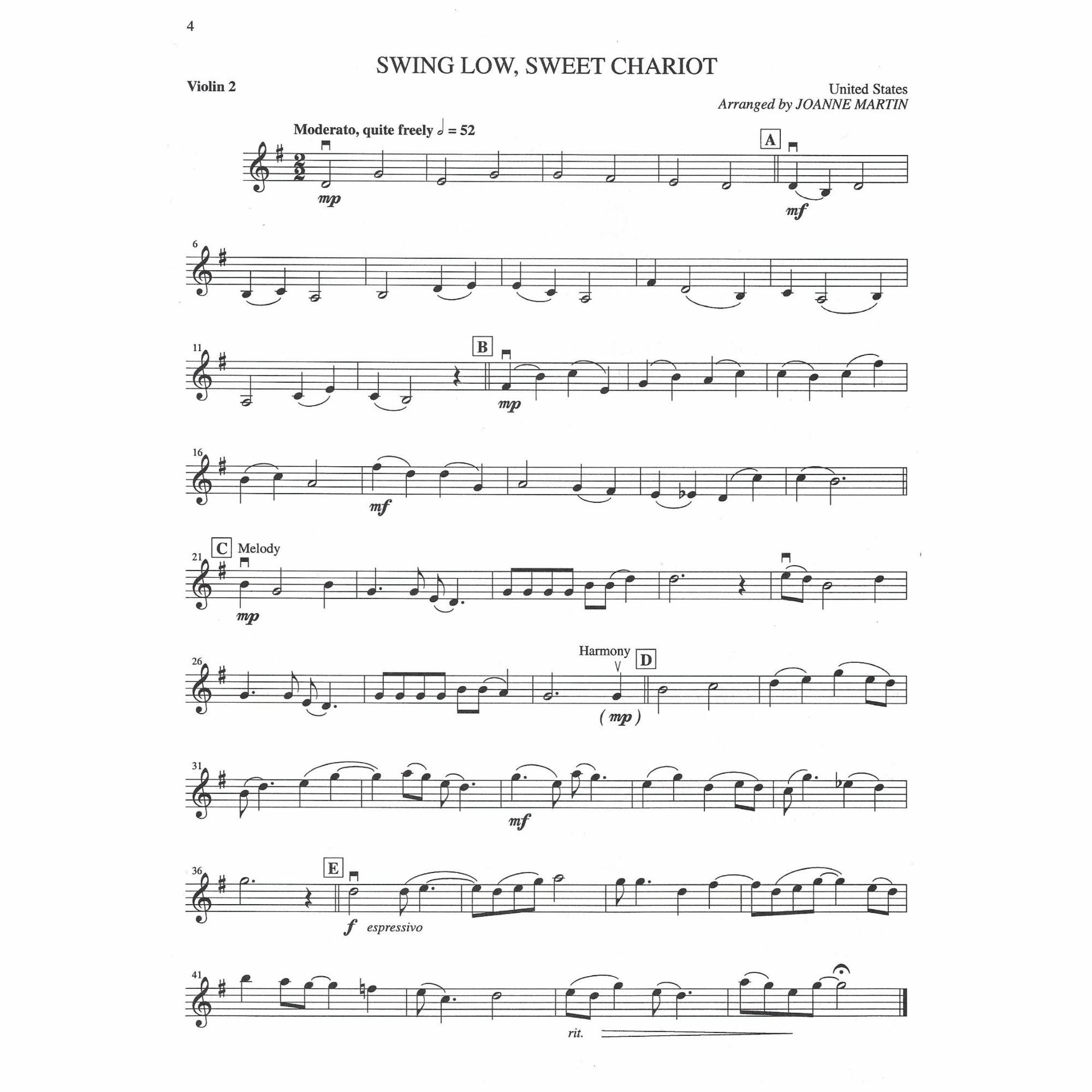 Sample: Second Violin (Pg. 4)