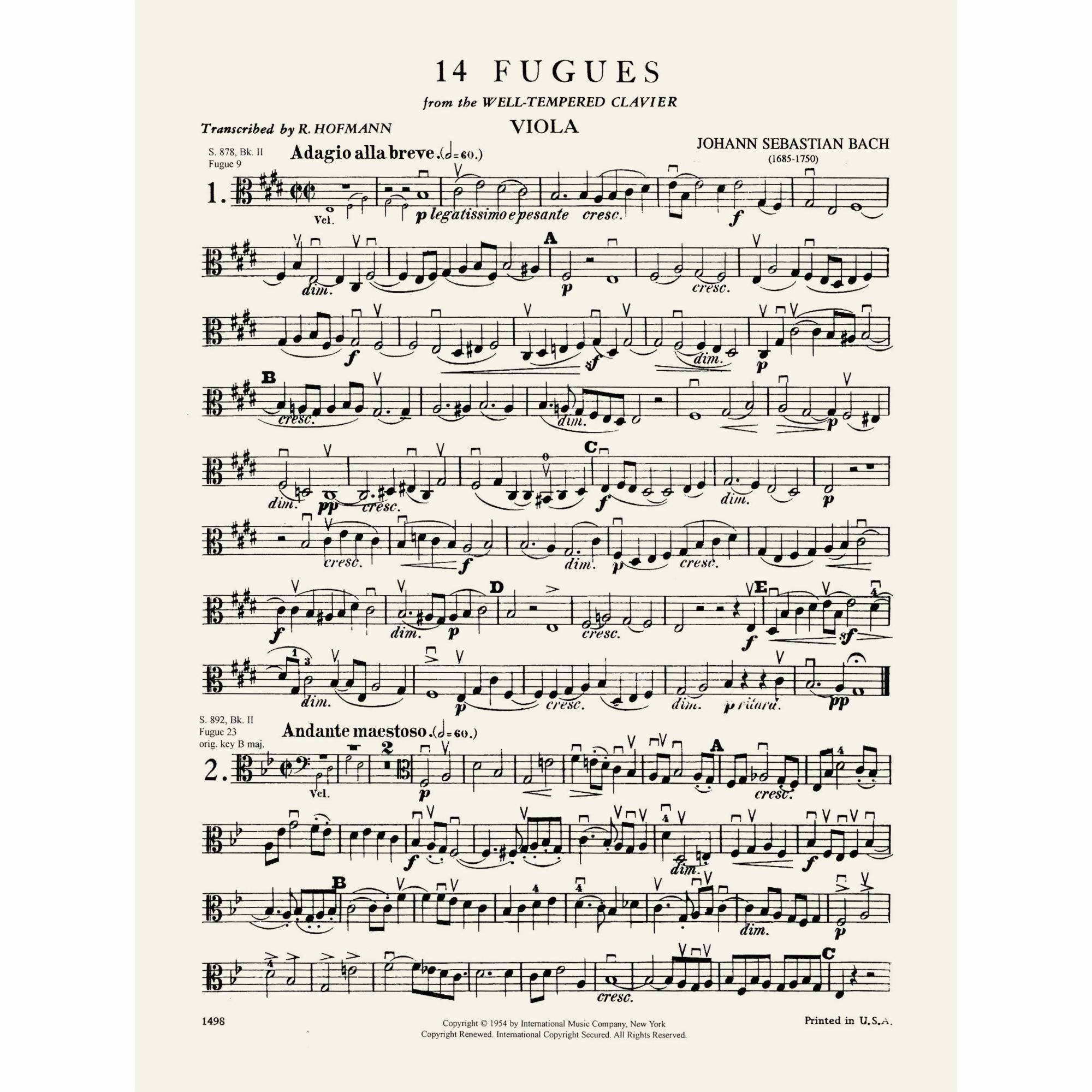 Sample: Vol. I, Viola (Pg. 1)