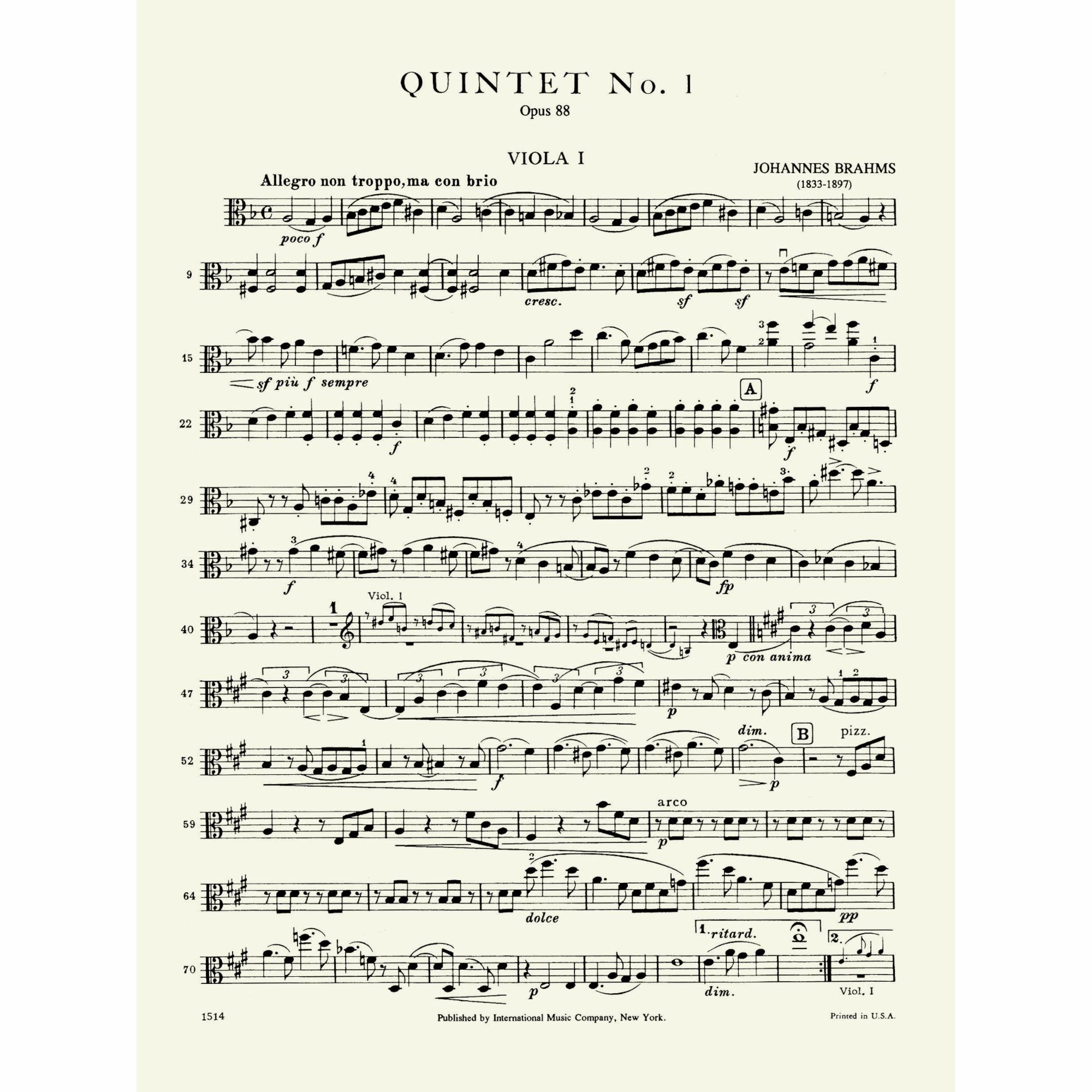 Sample: Viola I (Pg. 1)