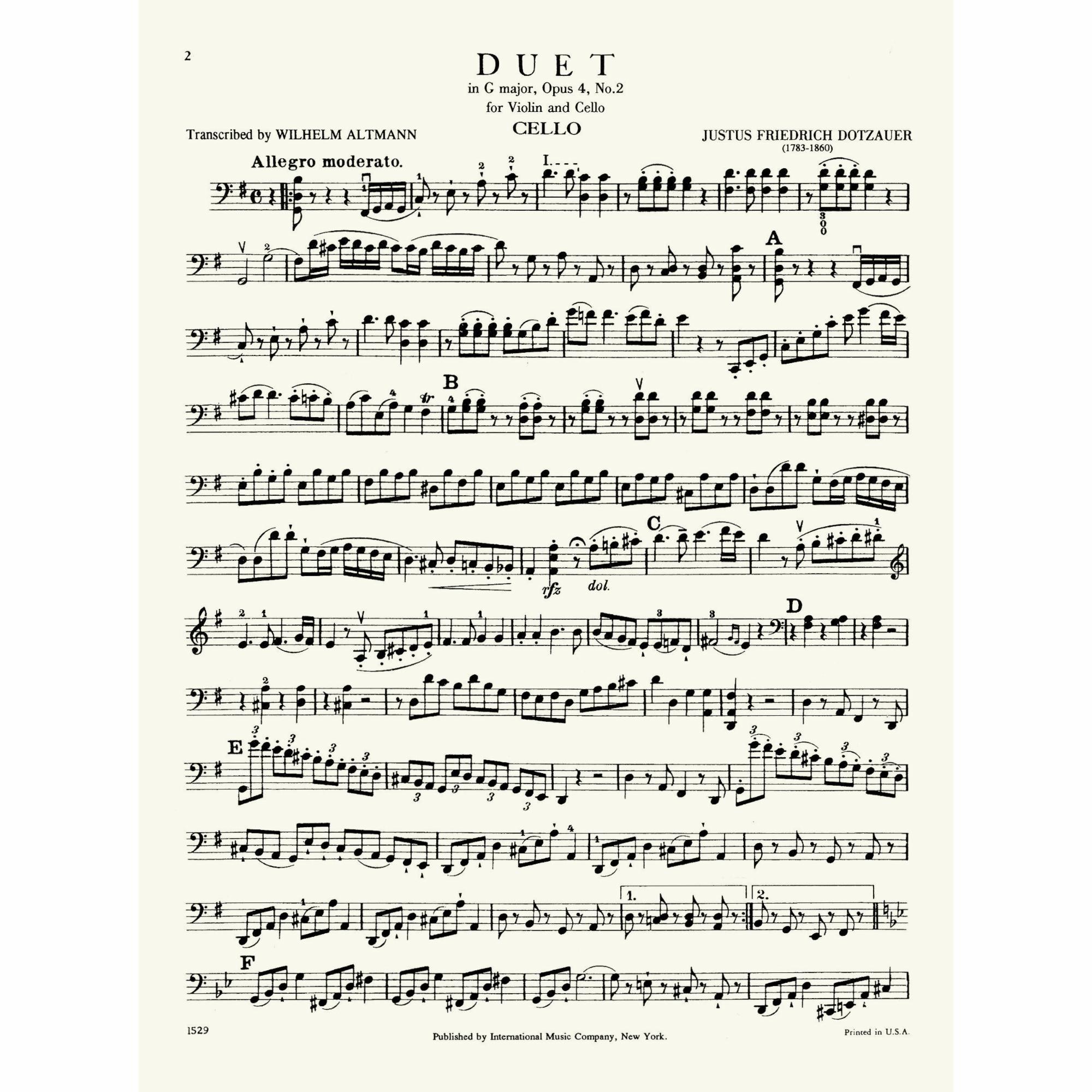 Sample: Cello (Pg. 2)