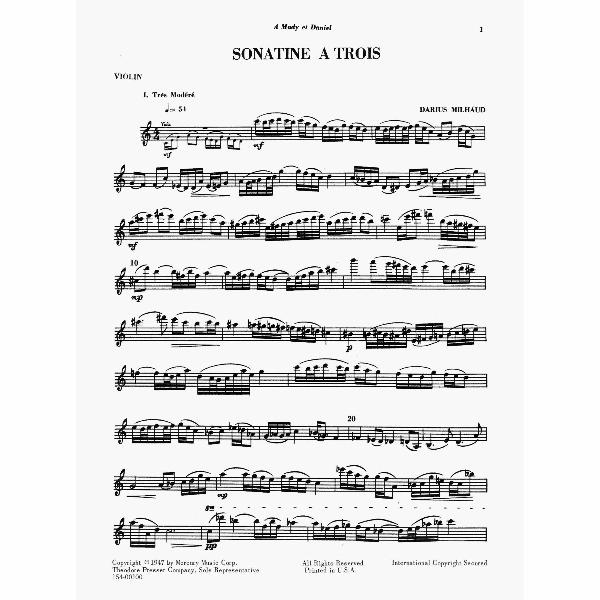 Sample: Violin (Pg. 1)