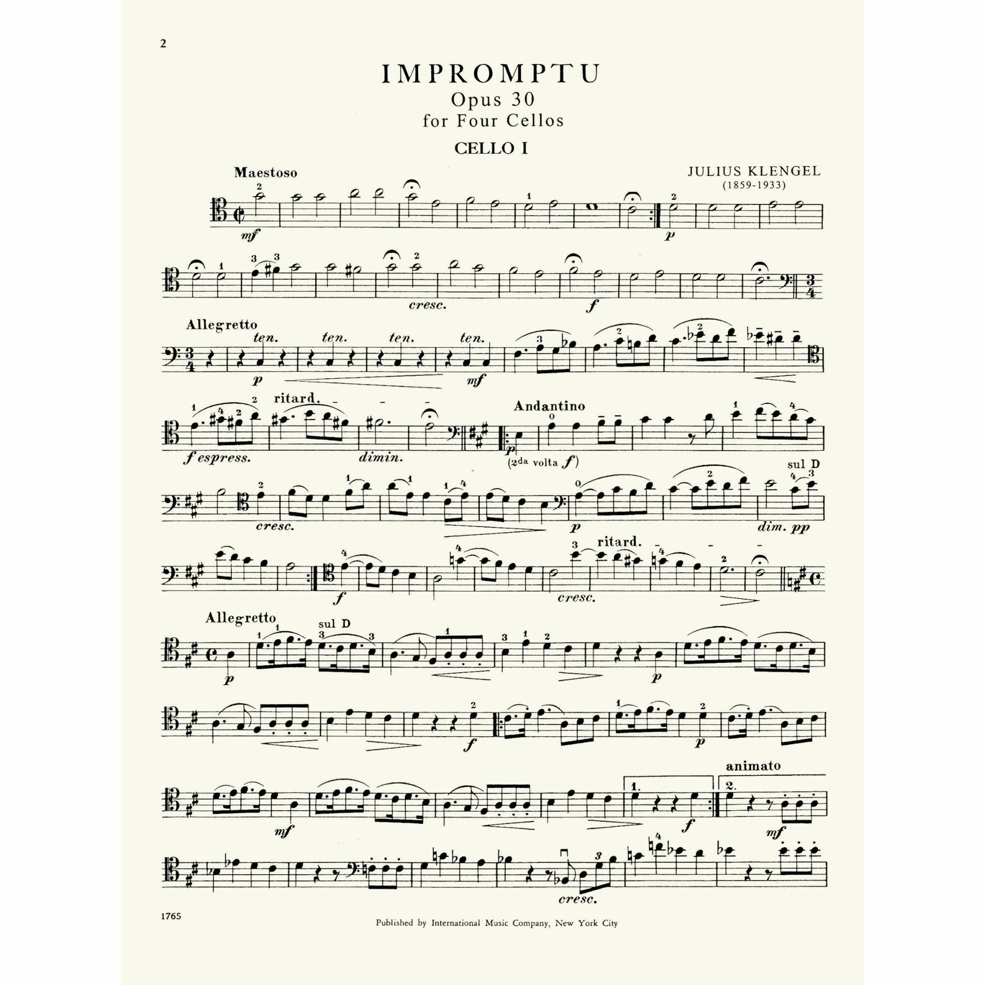 Sample: Cello I (Pg. 2)