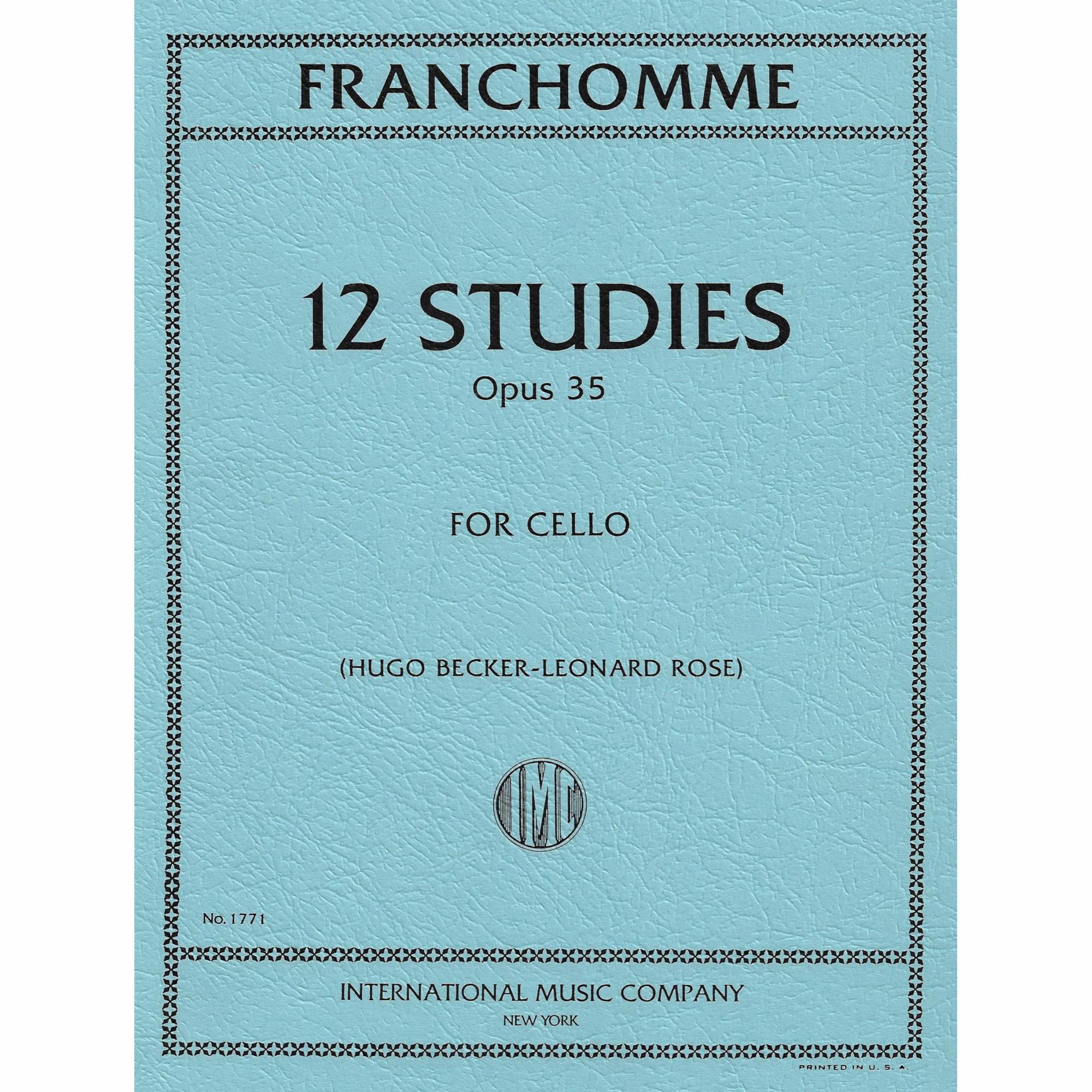 Franchomme -- 12 Studies, Op. 35 for Cello