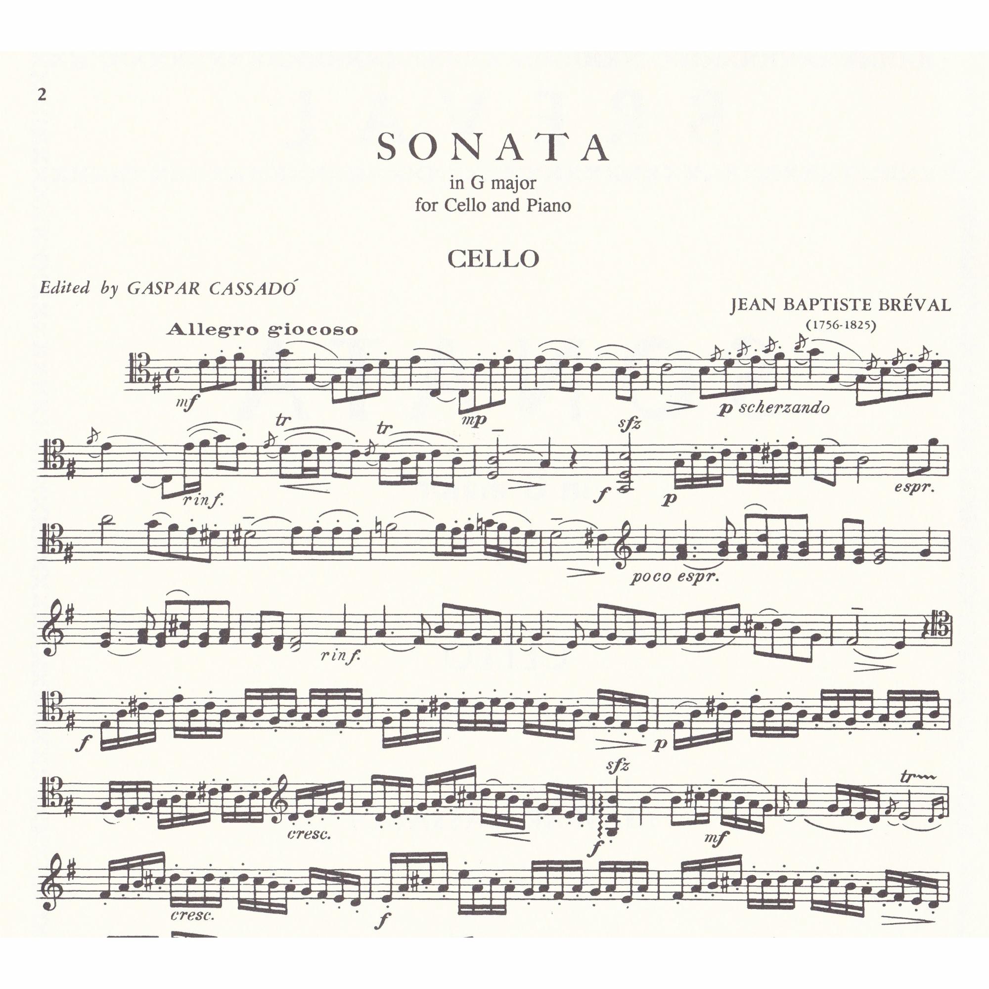 Sample: Cello Part