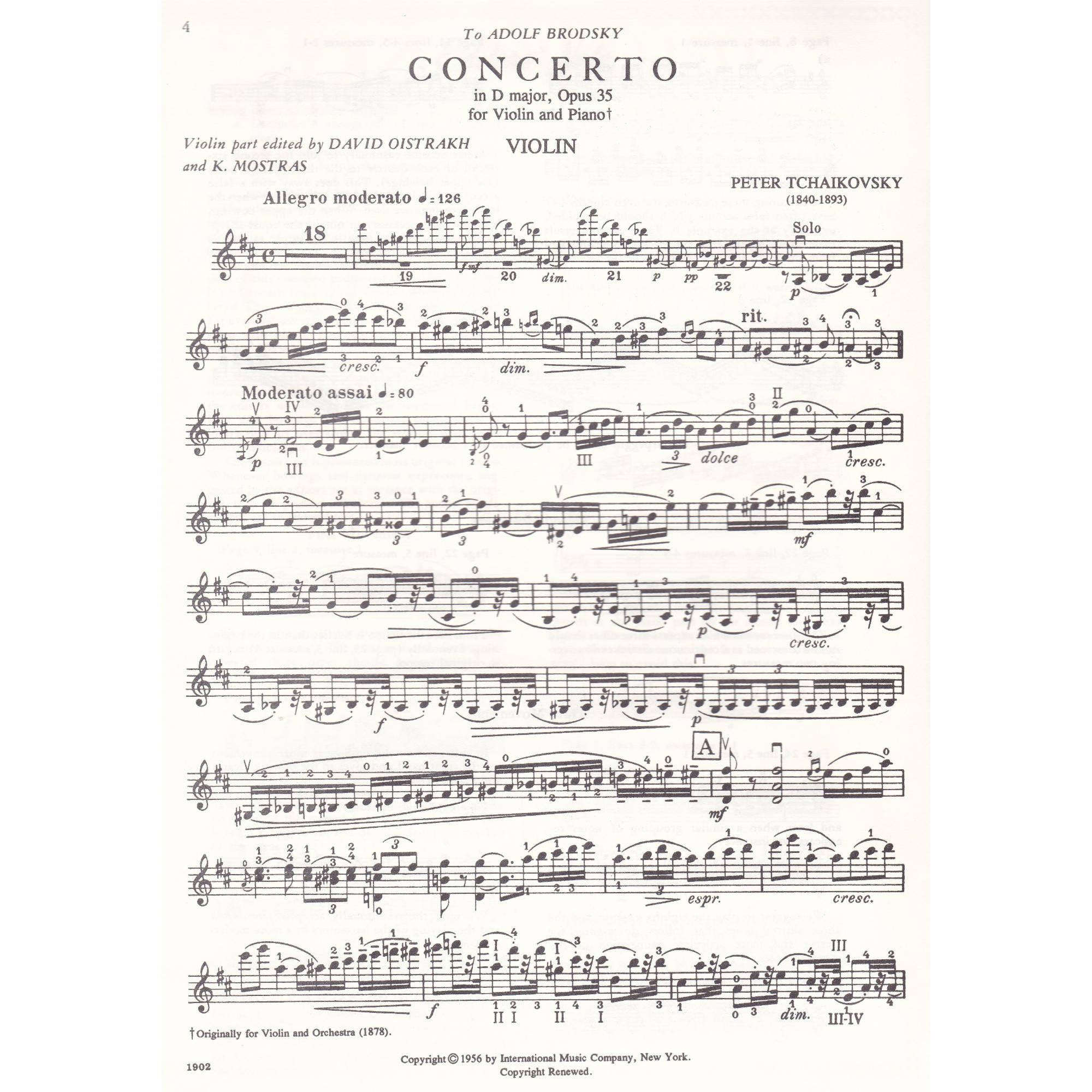 Violin Concerto in D Major, Op. 35