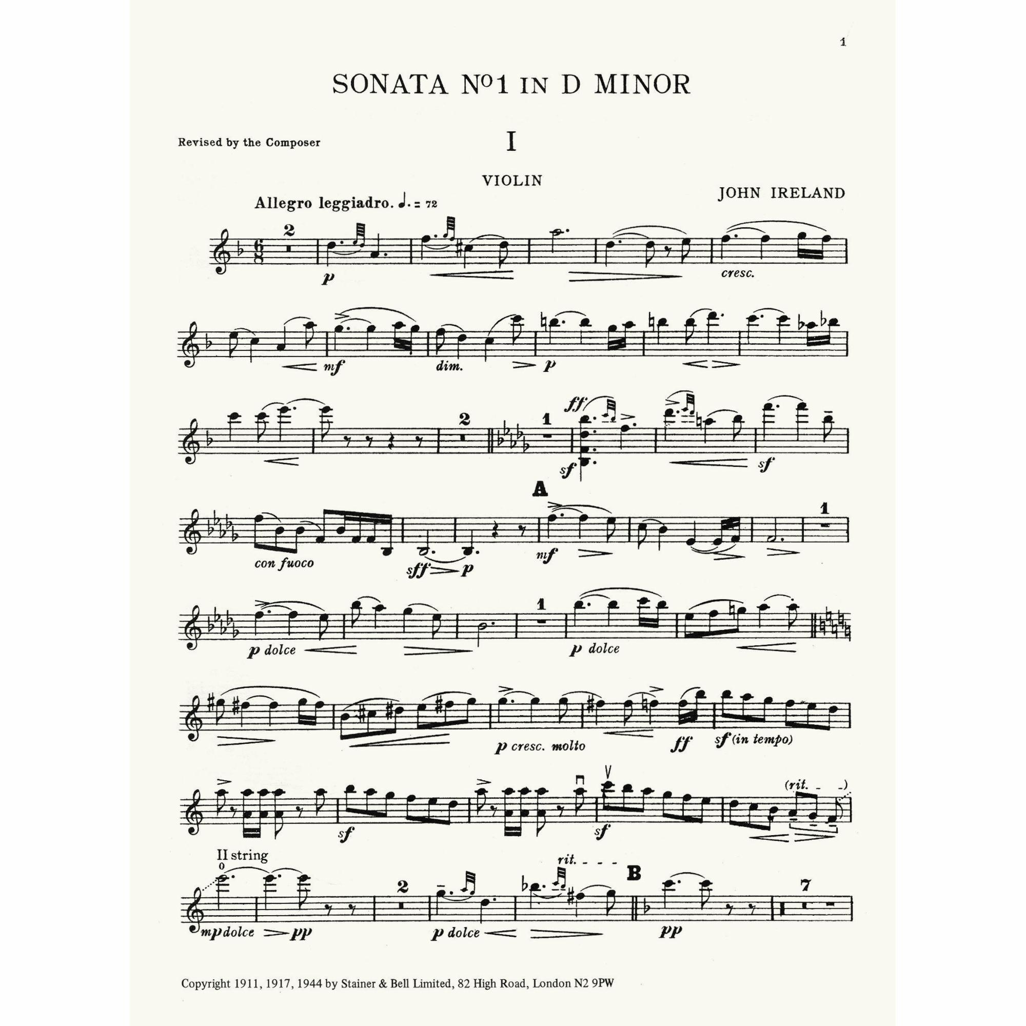 Sample: Violin Part