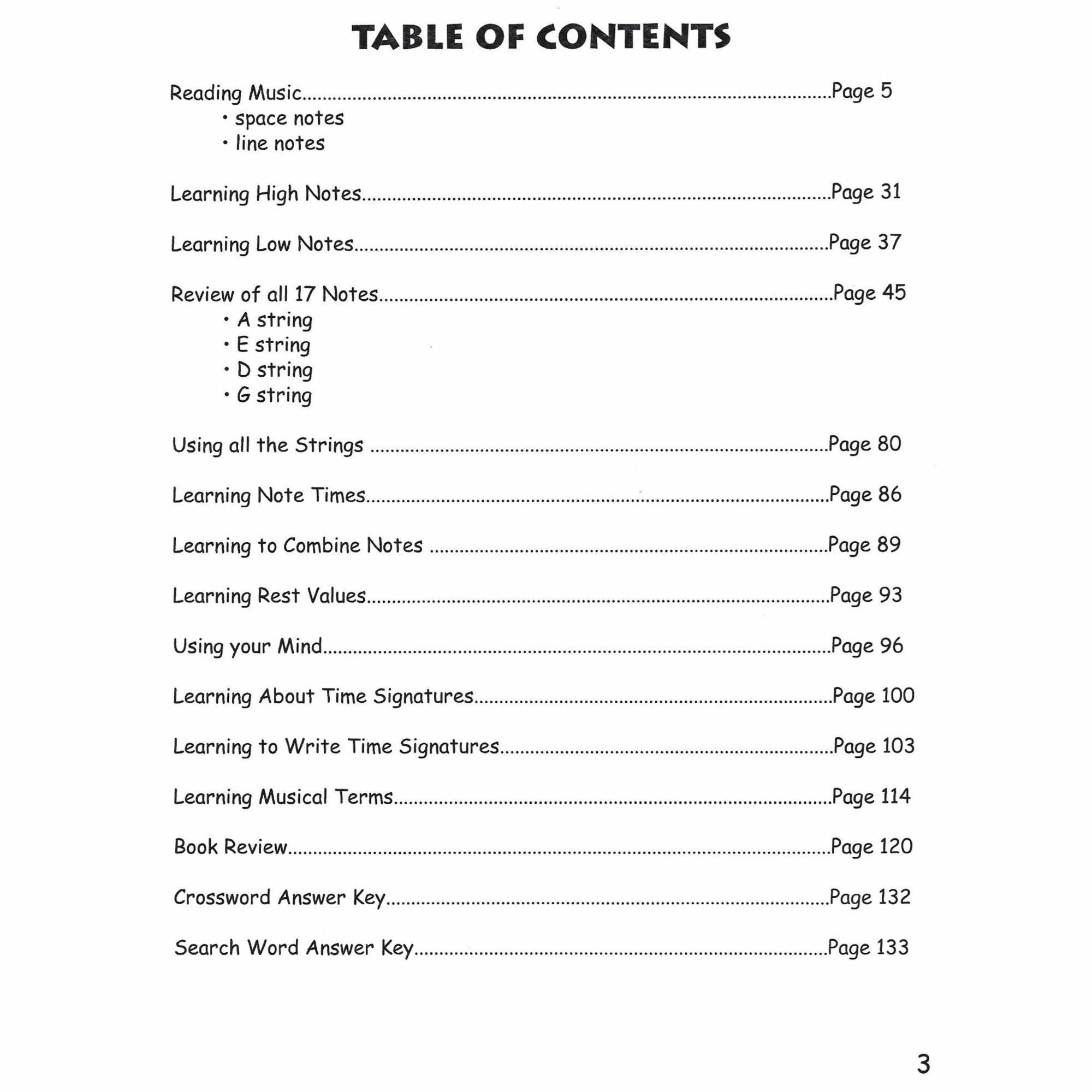 Book 2, Contents