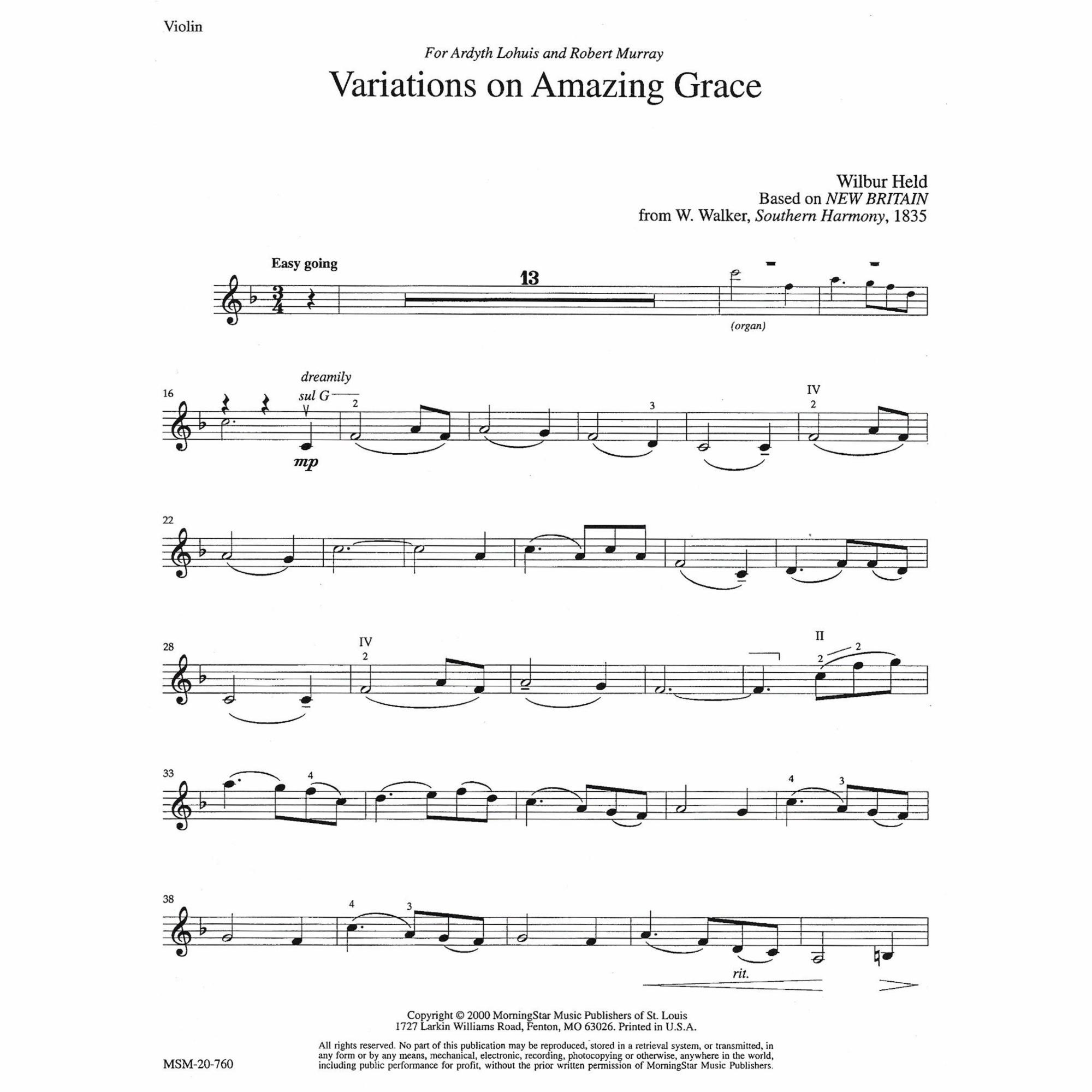 Sample: Violin (Pg. 1)